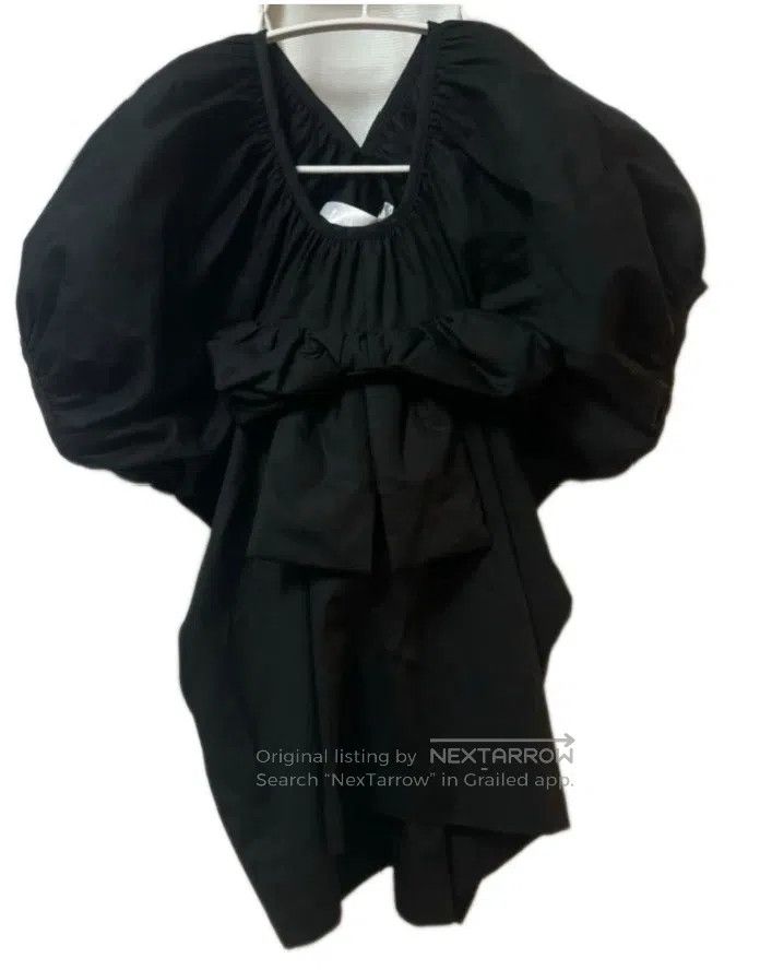 Comme Des Garcons Bow Puff Sleeve Short Sleeve