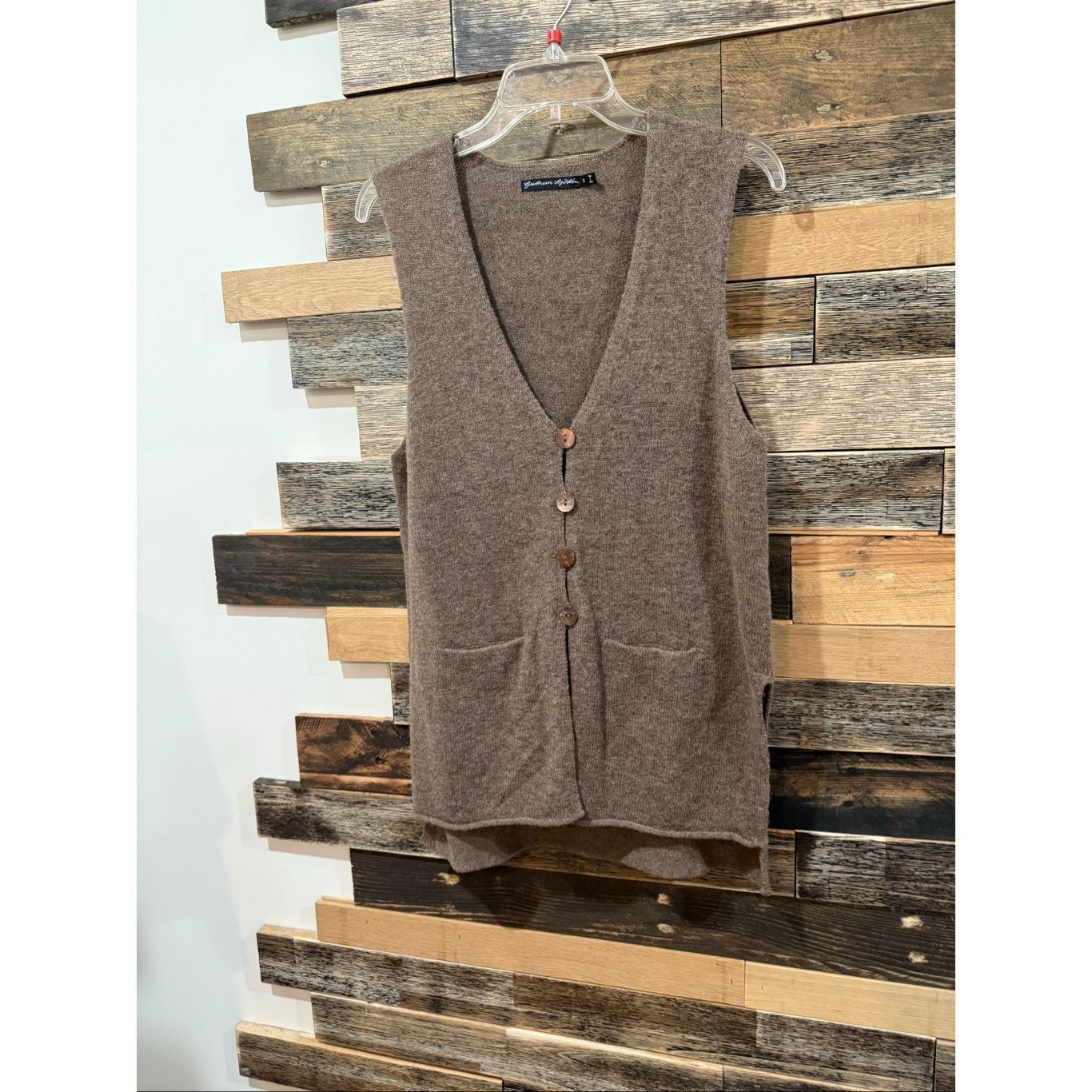 Guru Gudrun Sjoden lagenlook boho oversized wool vest size Small Size S / US 4 / IT 40 - 1 Thumbnail