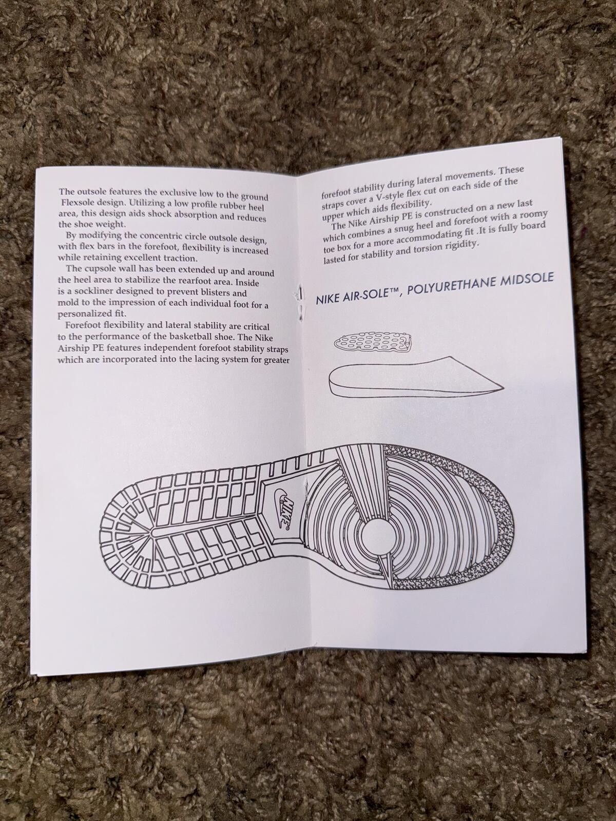 Nike Air Jordan Cardboard Booklet Size ONE SIZE - 3 Thumbnail
