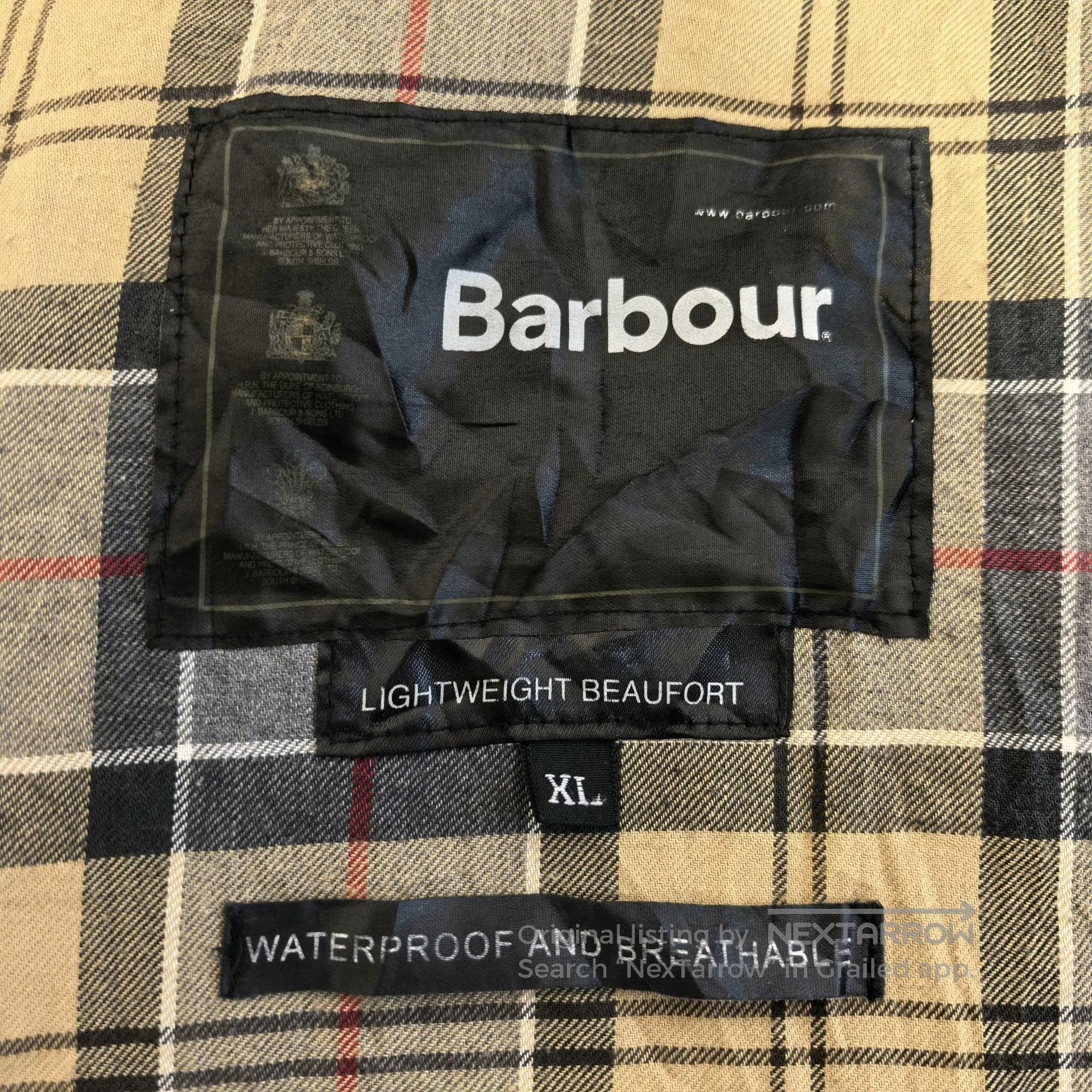 Vintage Vintage Barbour Beaufort Waxless Jacket. Size US XL / EU 56 / 4 - 7 Thumbnail