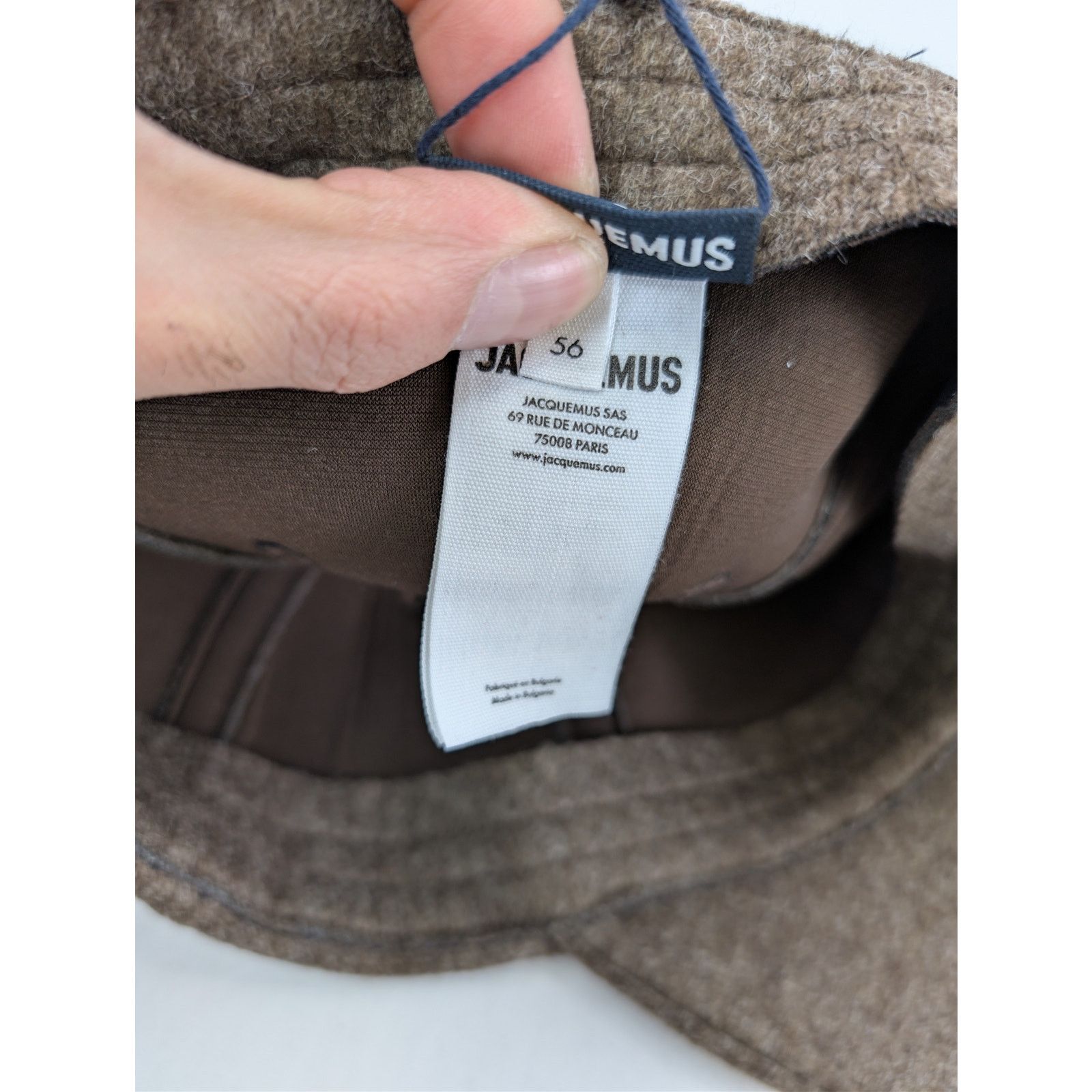 Jacquemus o1rshd1 Size: 56 / LA Casquette Cap / Hat in Dark Brown Size ONE SIZE - 14 Thumbnail