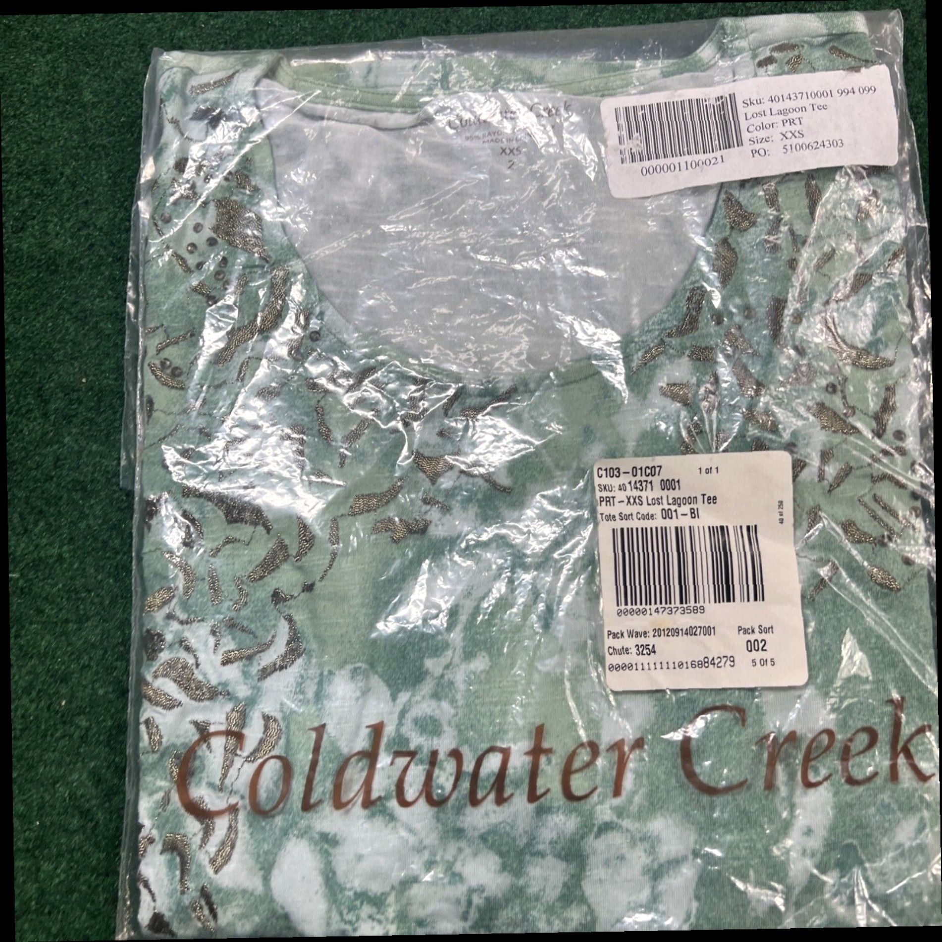 Coldwater Creek NEW NWT Coldwater Creek Lost Lagoon Burnout T-Shirt Size XXS Size XXS / US 00 / IT 34 - 2 Thumbnail