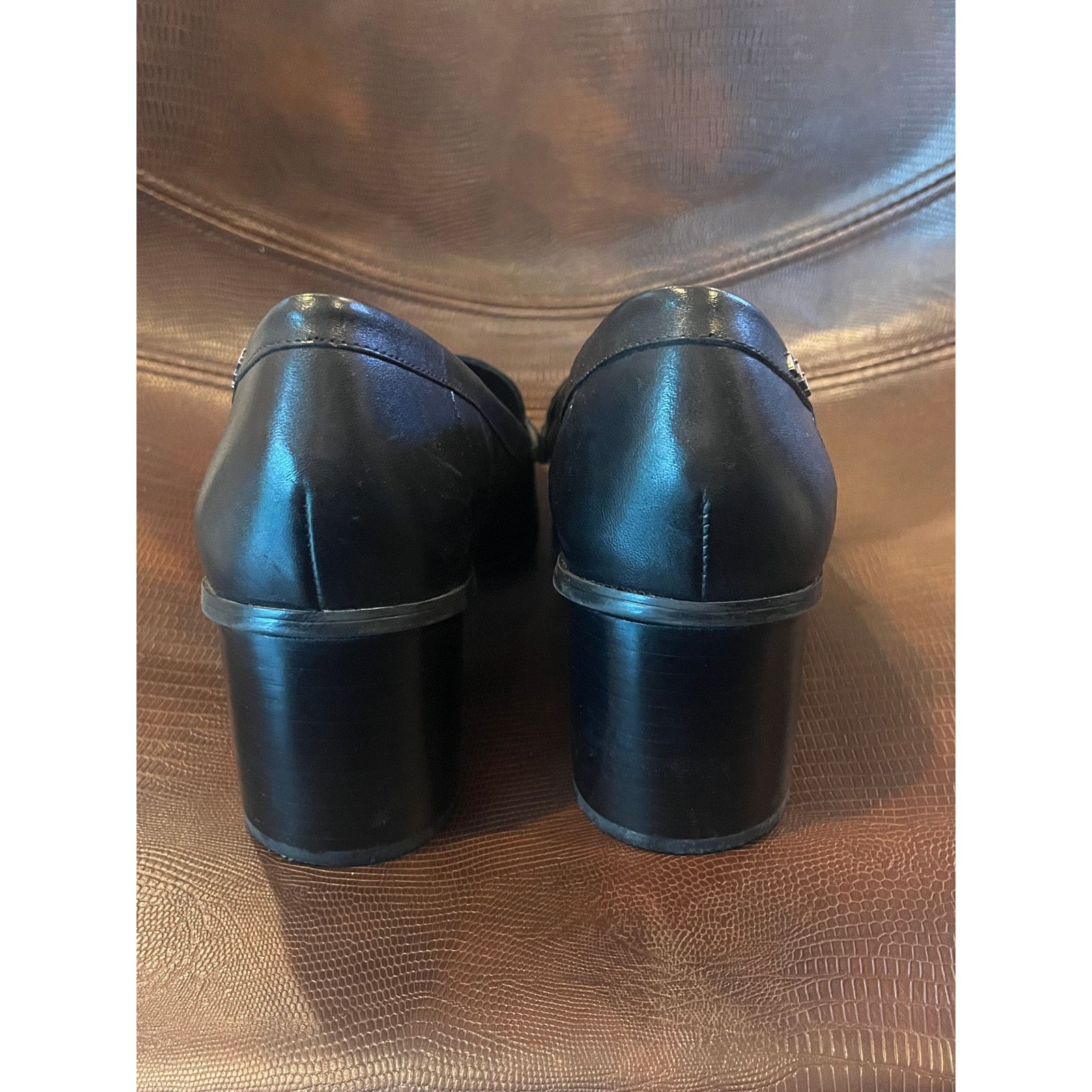Lauren Ralph Lauren Lauren Ralph Lauren Darla Penny Loafer Pumps Black 8.5B Size US 8.5 / IT 38.5 - 6 Thumbnail