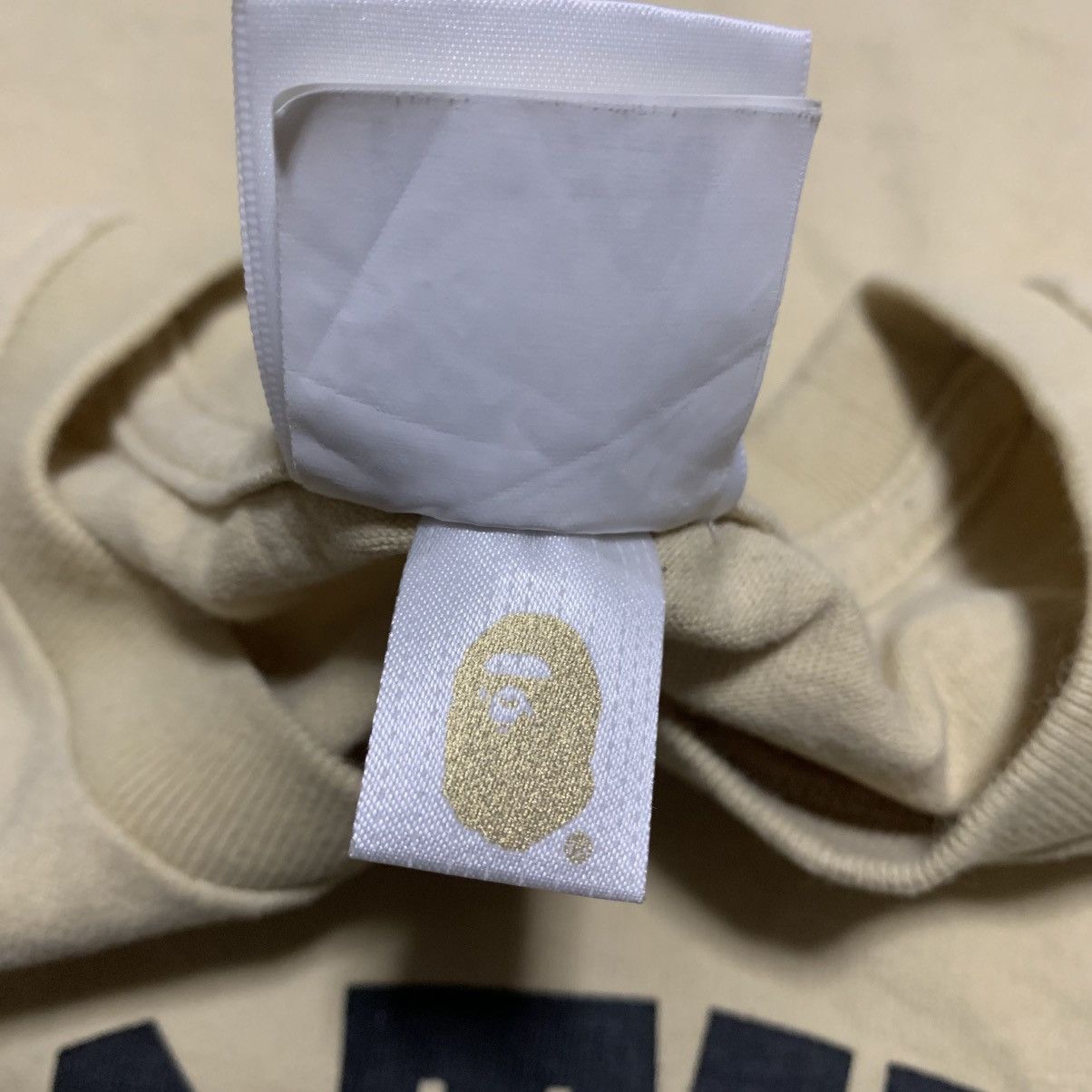 Bape Bape Medium College Camo Beige Tan Tee A Bathing Ape Size US M / EU 48-50 / 2 - 6 Thumbnail