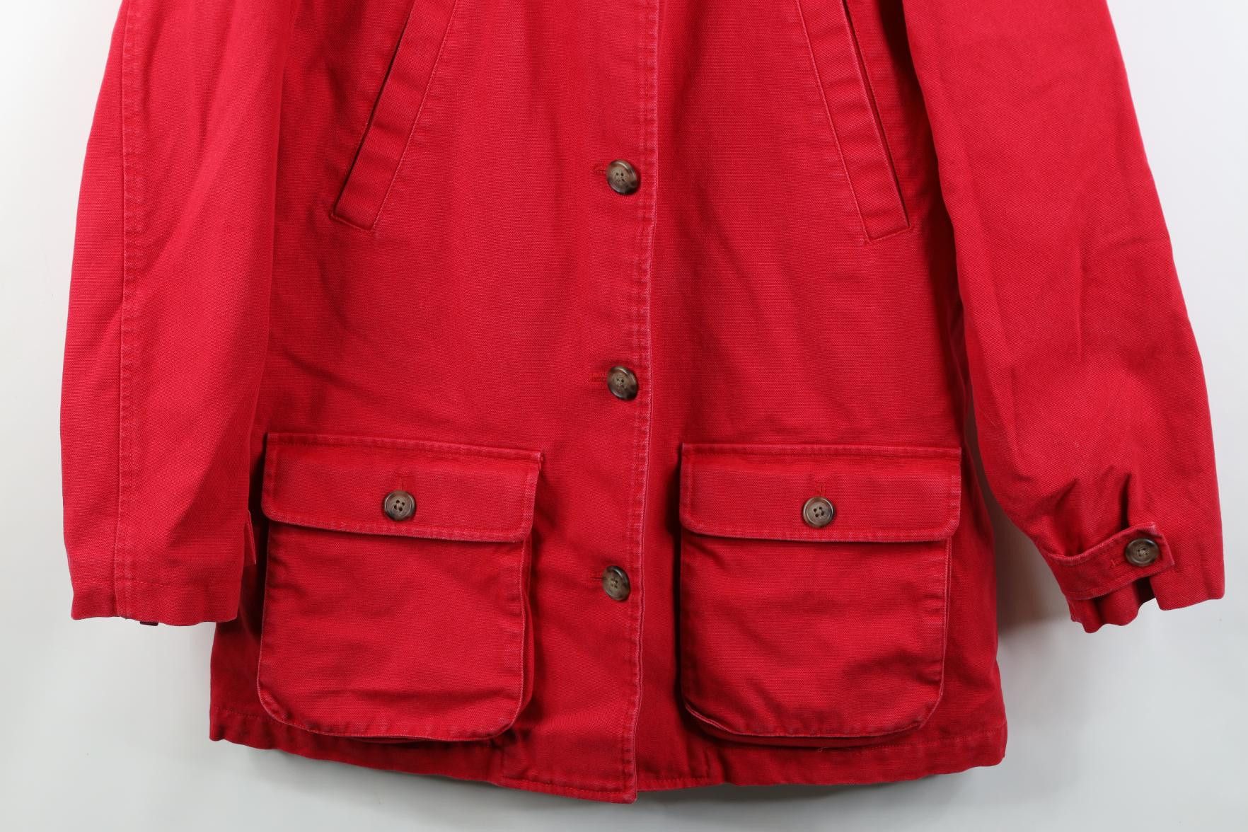 Lands' End Vintage 90s Lands End Collar Flannel Lined Chore Barn Jacket Size M / US 6-8 / IT 42-44 - 3 Thumbnail