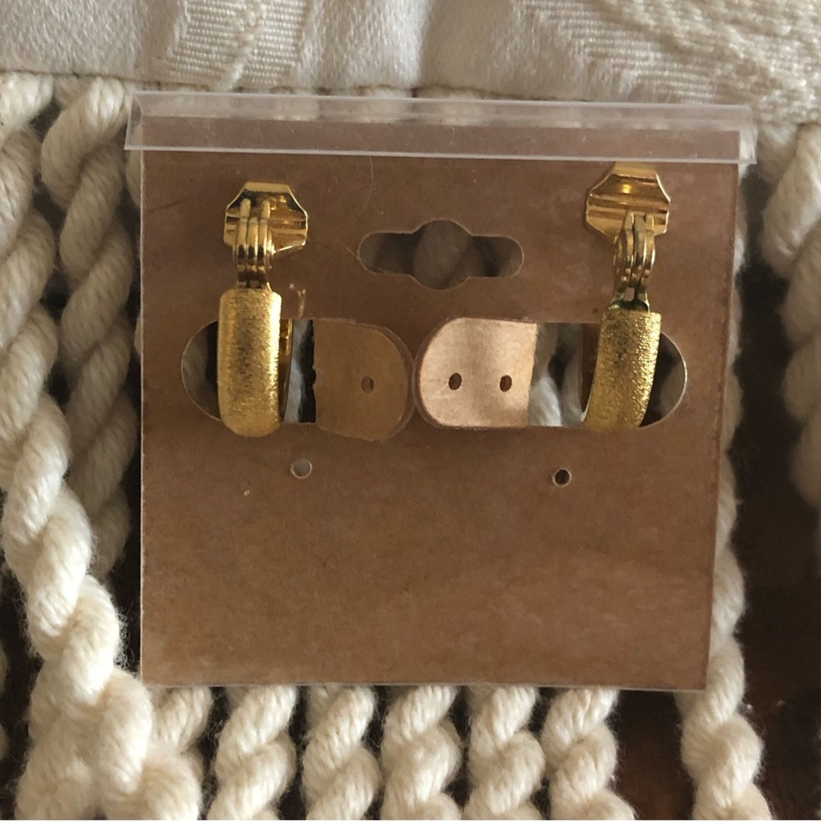 Monet Vintage Monet brushed matte gold clip on earrings Size ONE SIZE - 9 Thumbnail
