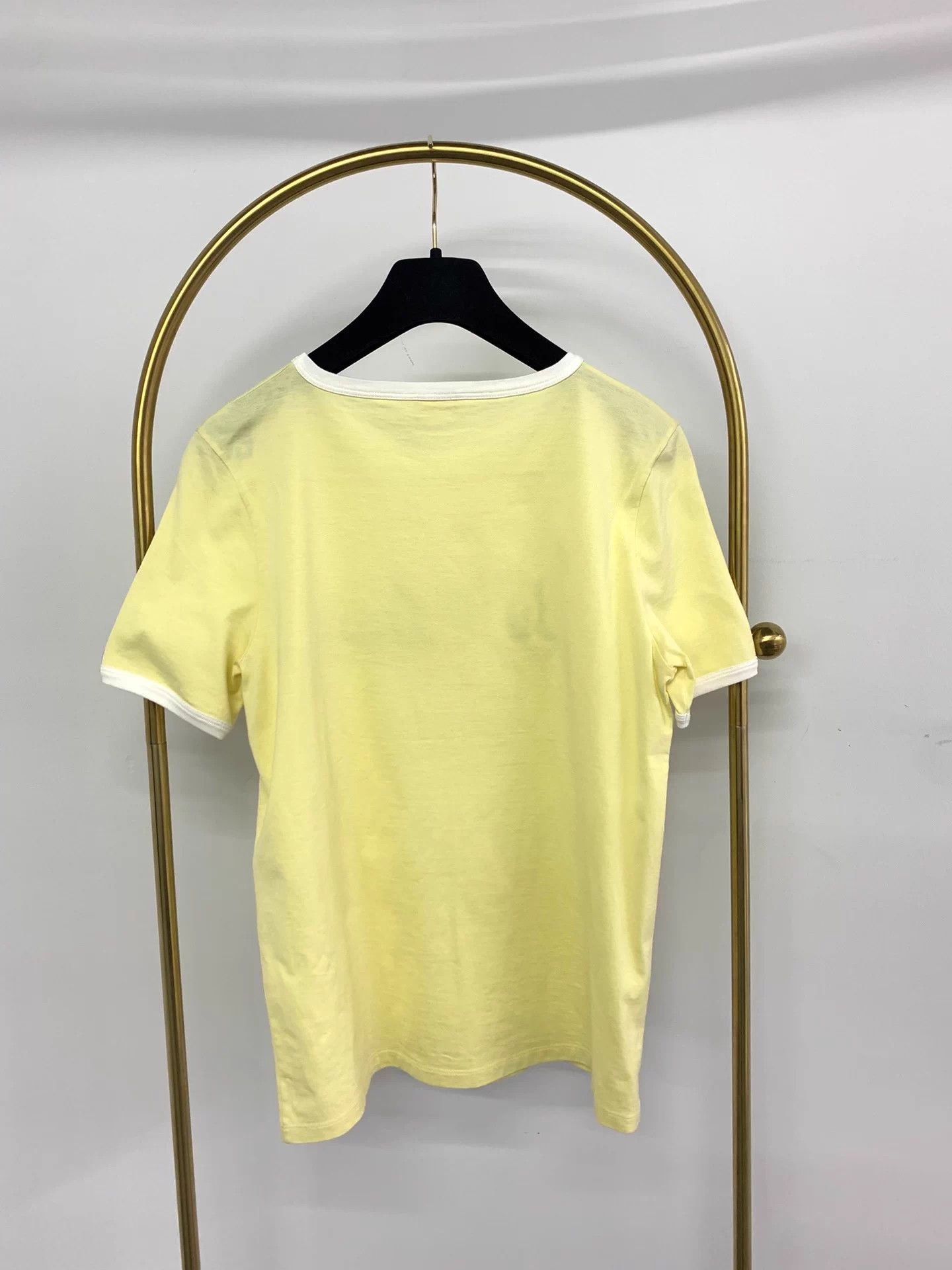 Celine Celine yellow & white logo T-shirt M new Size M / US 6-8 / IT 42-44 - 3 Thumbnail