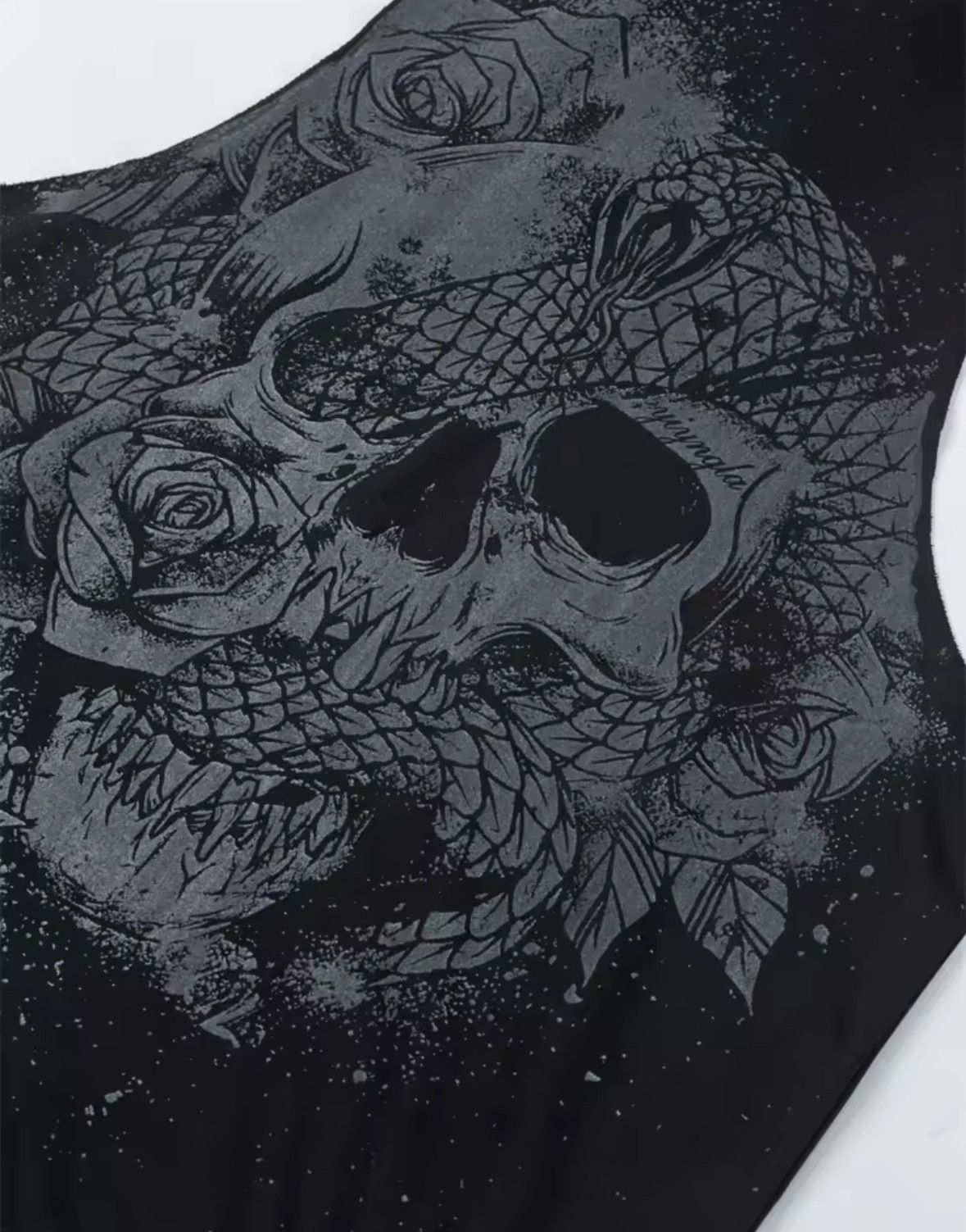 Japanese Brand Y2K Vintage Punk Skull Rose Flower Fitness Tank Top T-Shirt Size US S / EU 44-46 / 1 - 3 Thumbnail