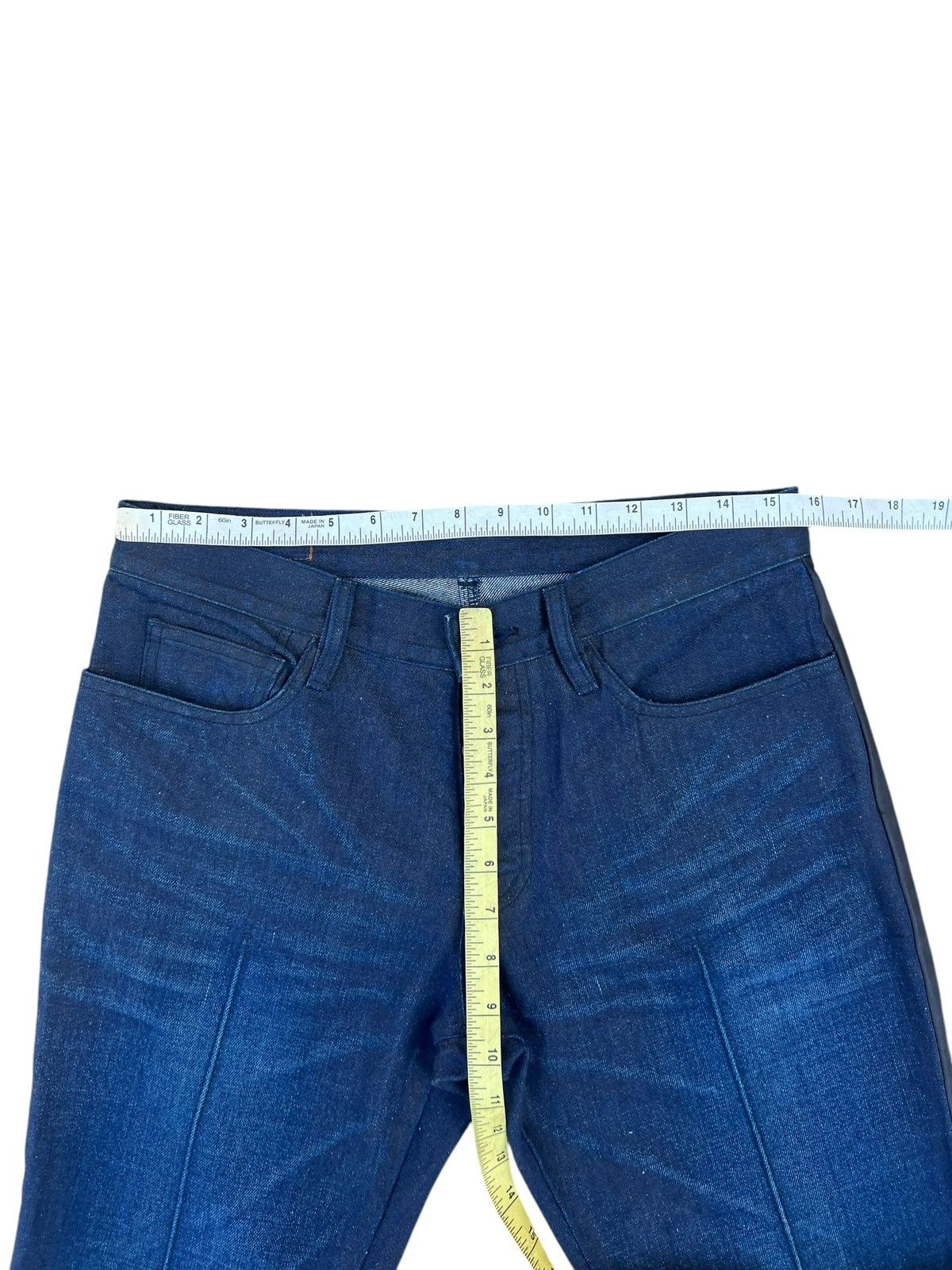 Boycott × Japanese Brand Vintage Boycott Japan Side Strap Waxed Denim Bootcut Jeans Size US 30 / EU 46 - 2 Thumbnail