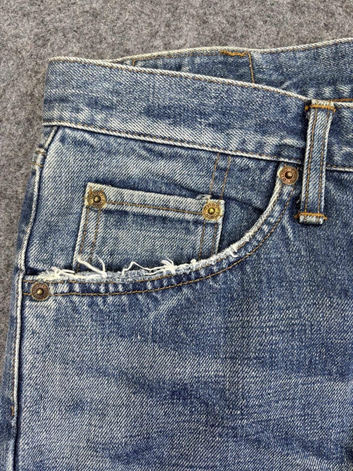 Edwin 💥Baggy💥Rare Edwin Wide Extra Extreme Distressed Denim F956 Size US 34 / EU 50 - 7 Thumbnail