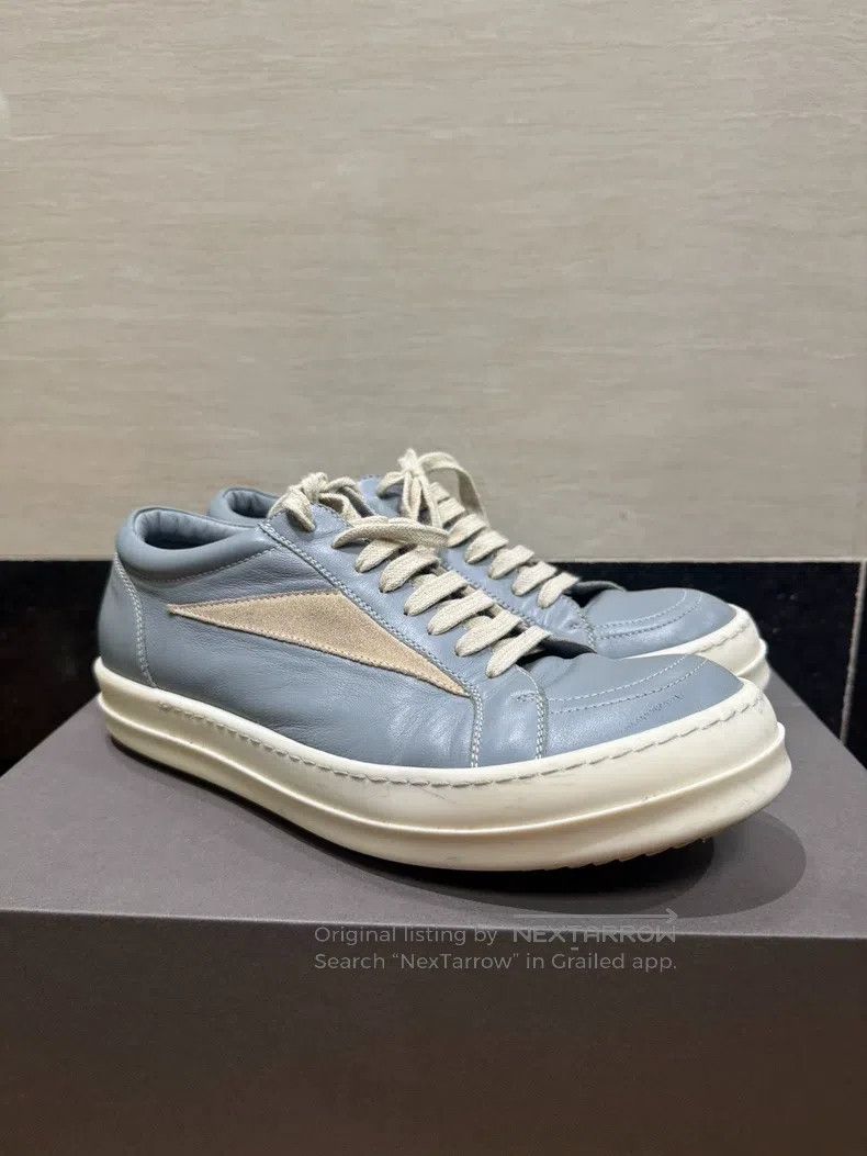 Rick Owens Rick Owens Smog blue cowhide low-top shoes Size US 9 / EU 42 - 1 Thumbnail