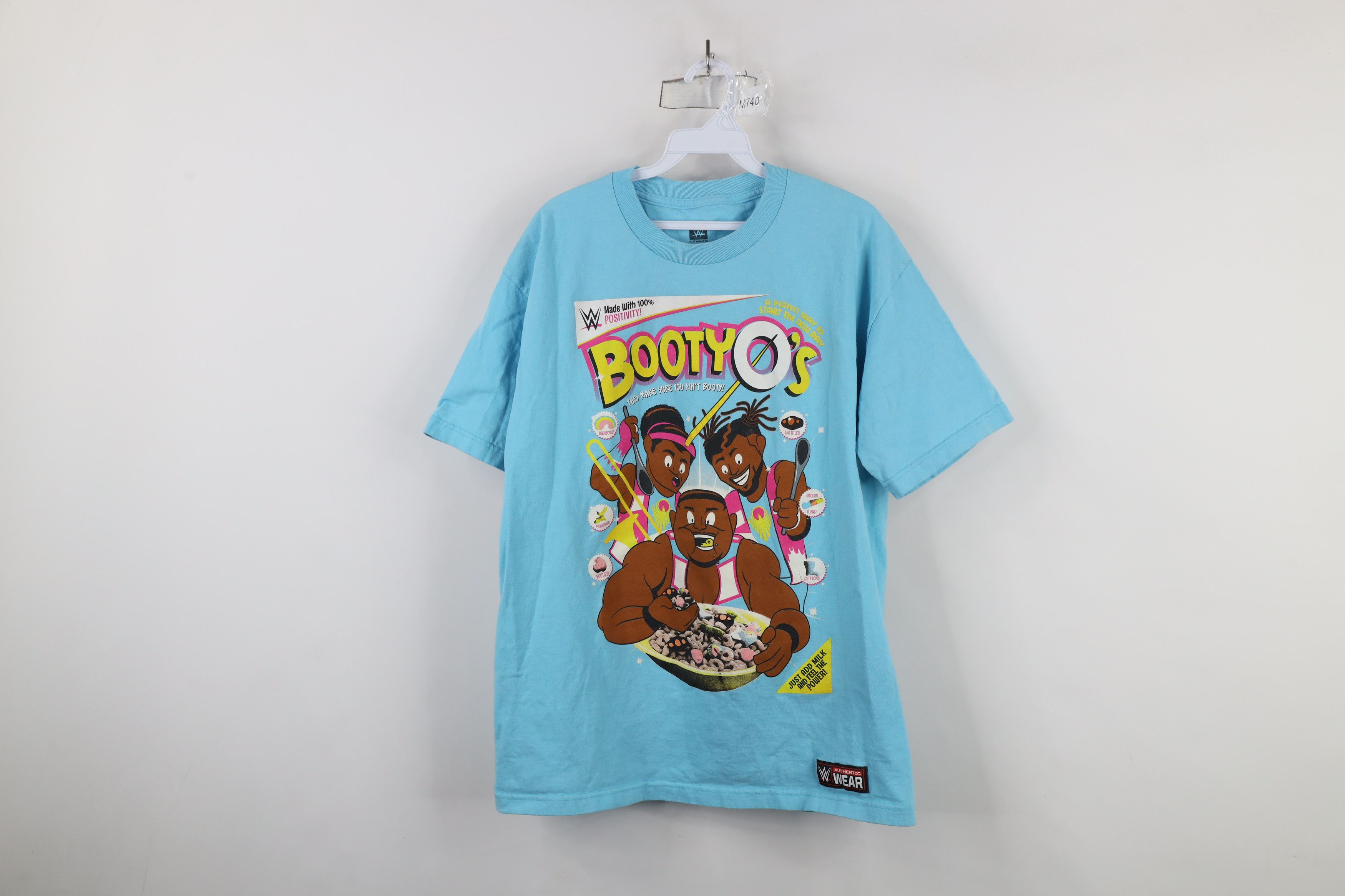 Vintage Y2K WWE Wrestling BootyO's Cereal The New Day T-Shirt Blue Size US L / EU 52-54 / 3 - 1 Thumbnail