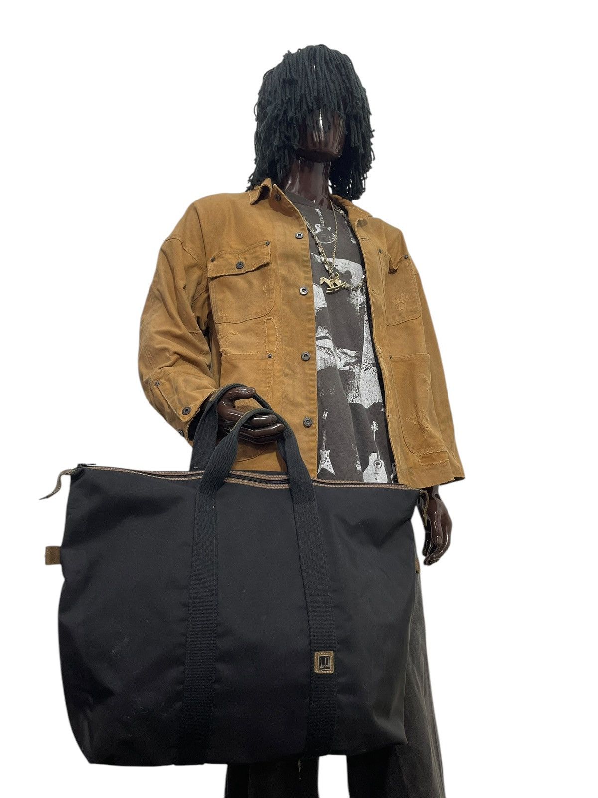 Alfred Dunhill Large Duffle Bag Dunhill Vtg Made in France 1🟩6 Size ONE SIZE - 2 Thumbnail