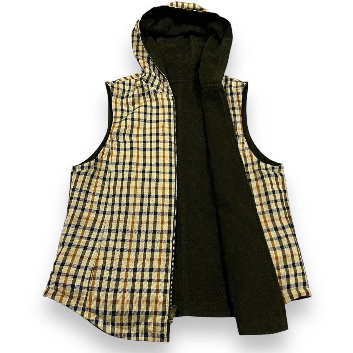 DAKS DAKS LONDON NOVACHECK REVERSIBLE VEST HOODIE Size US M / EU 48-50 / 2 - 1 Thumbnail