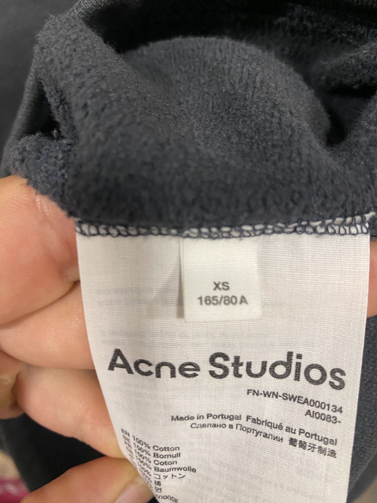 Acne Studios Acne Studios Central Logo Hoodie Size US XS / EU 42 / 0 - 6 Thumbnail