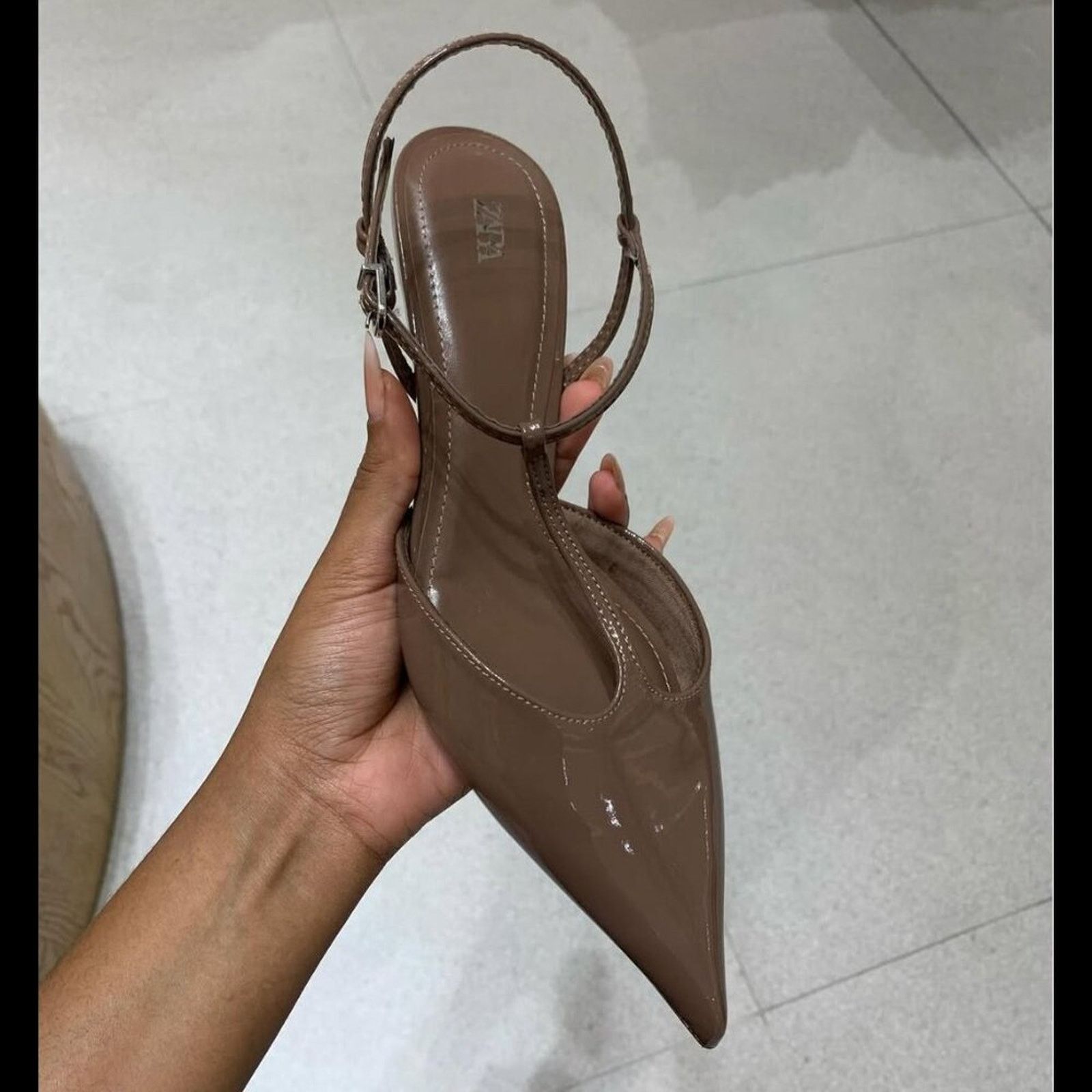 Zara ZARA Faux Patent Leather Heels Size US 10 / IT 40 - 10 Thumbnail