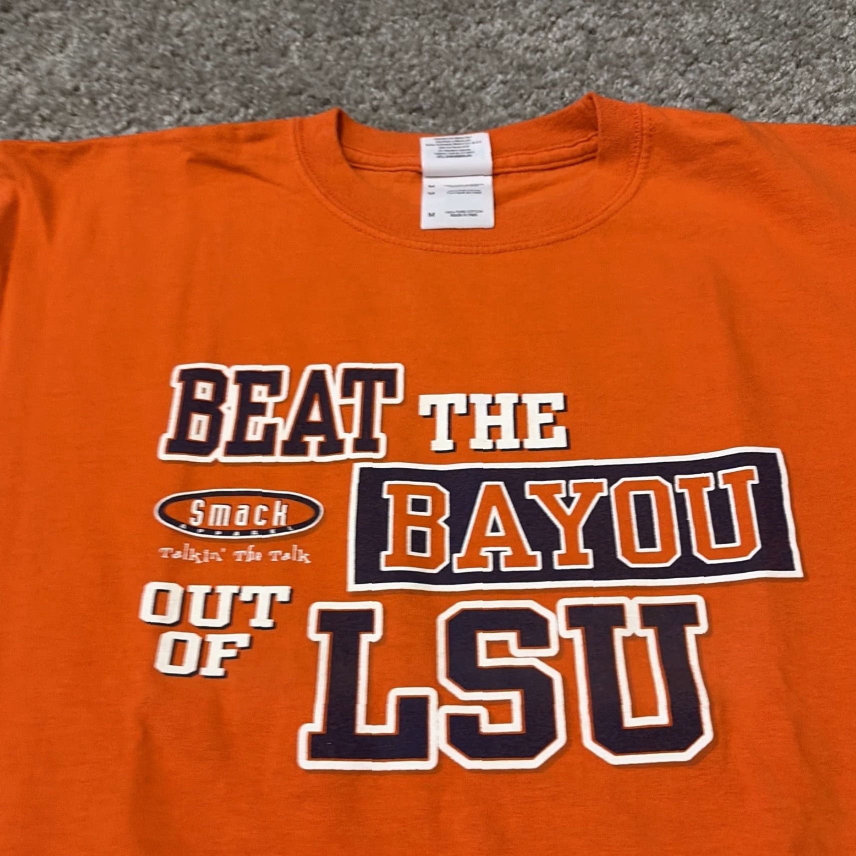 Vintage VINTAGE Florida Gators Beat LSU Smack Talk Orange T-Shirt Medium Mens Size US M / EU 48-50 / 2 - 3 Thumbnail