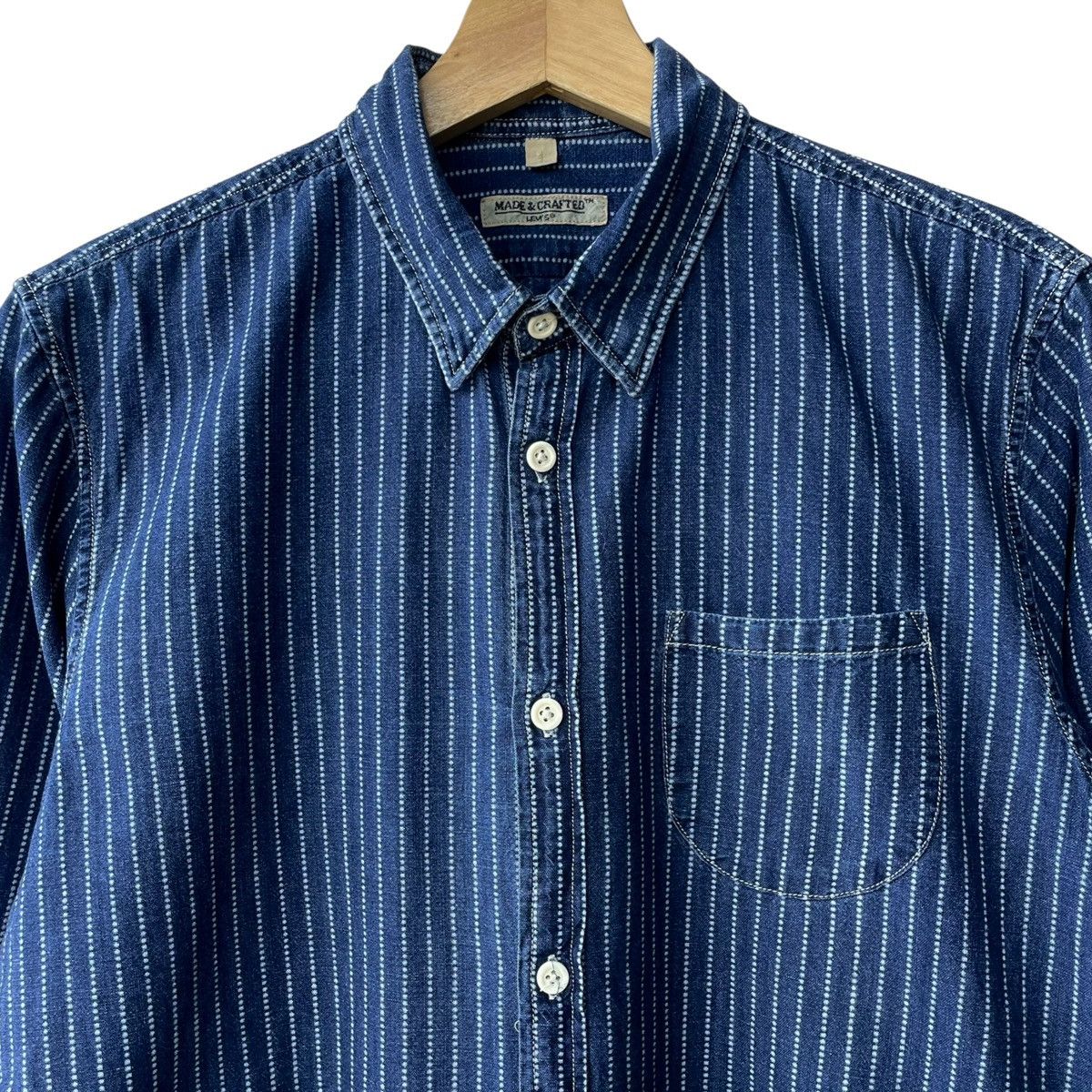 Levi's Made & Crafted Levi’s Strauss Made & Crafted Wabash Indigo Casual Shirt Size US M / EU 48-50 / 2 - 3 Thumbnail