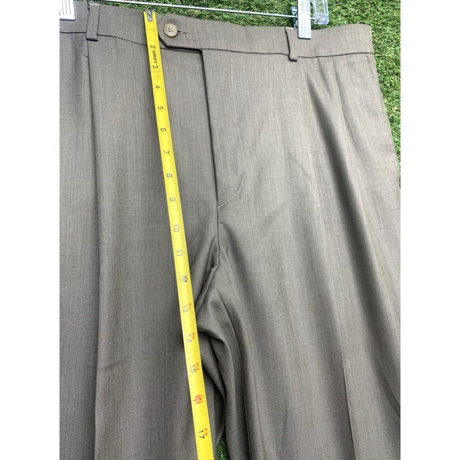 Stafford Stafford Mens Khakis Pants 38x30 Cuffed Pleated Classic Fit Taupe NWT Travel Dressy Formal 38 Regular Mens Size US 38 / EU 54 - 5 Thumbnail