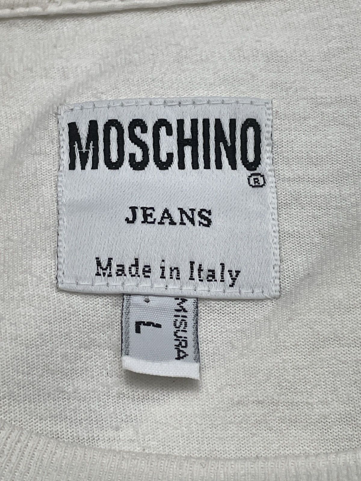 Moschino Vintage Brand Moschino Jeans Big Logo T-shirt 2000s Size US L / EU 52-54 / 3 - 9 Thumbnail
