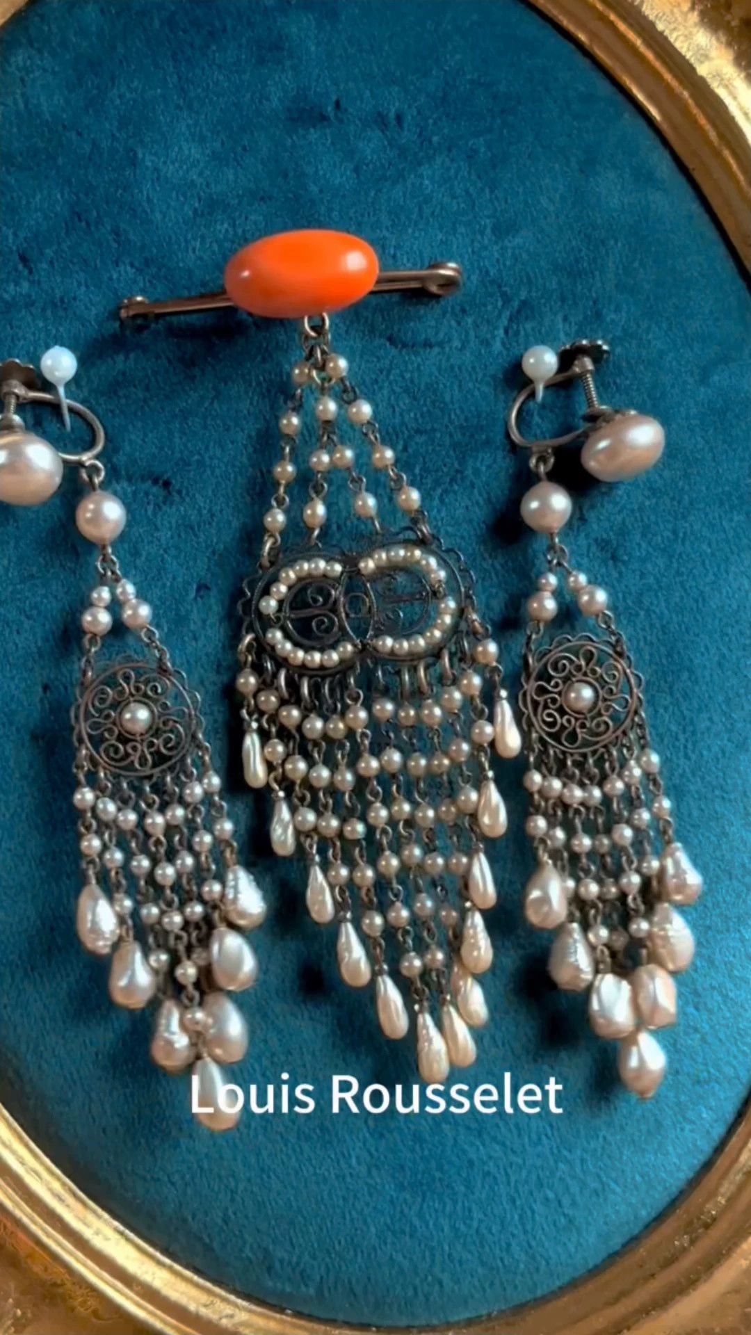 Other 1920s Louis Rousselet Baroque Pearl Earclips & Brooch Size ONE SIZE - 1 Thumbnail