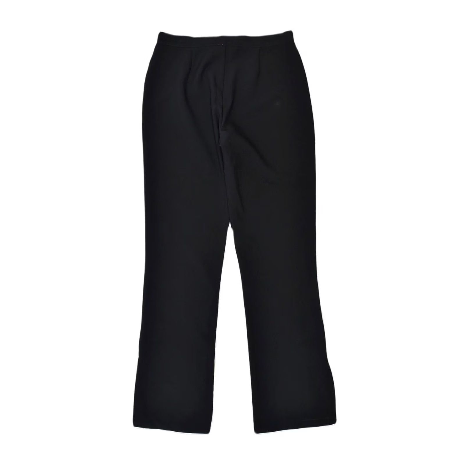 Vintage VINTAGE Womens Bootcut Casual Trousers Large W32 L32 Black Polyester XD88 Size 36" / US 14 / IT 50 - 2 Thumbnail