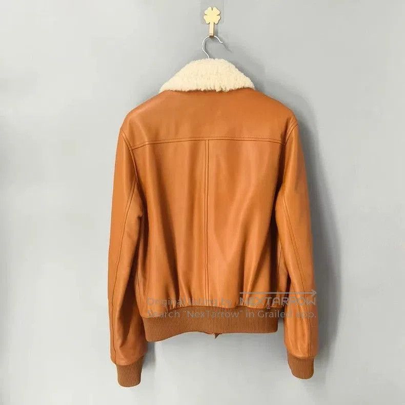 Loewe Loewe Brown Leather Collar Zip Jacket. Size US S / EU 44-46 / 1 - 2 Thumbnail