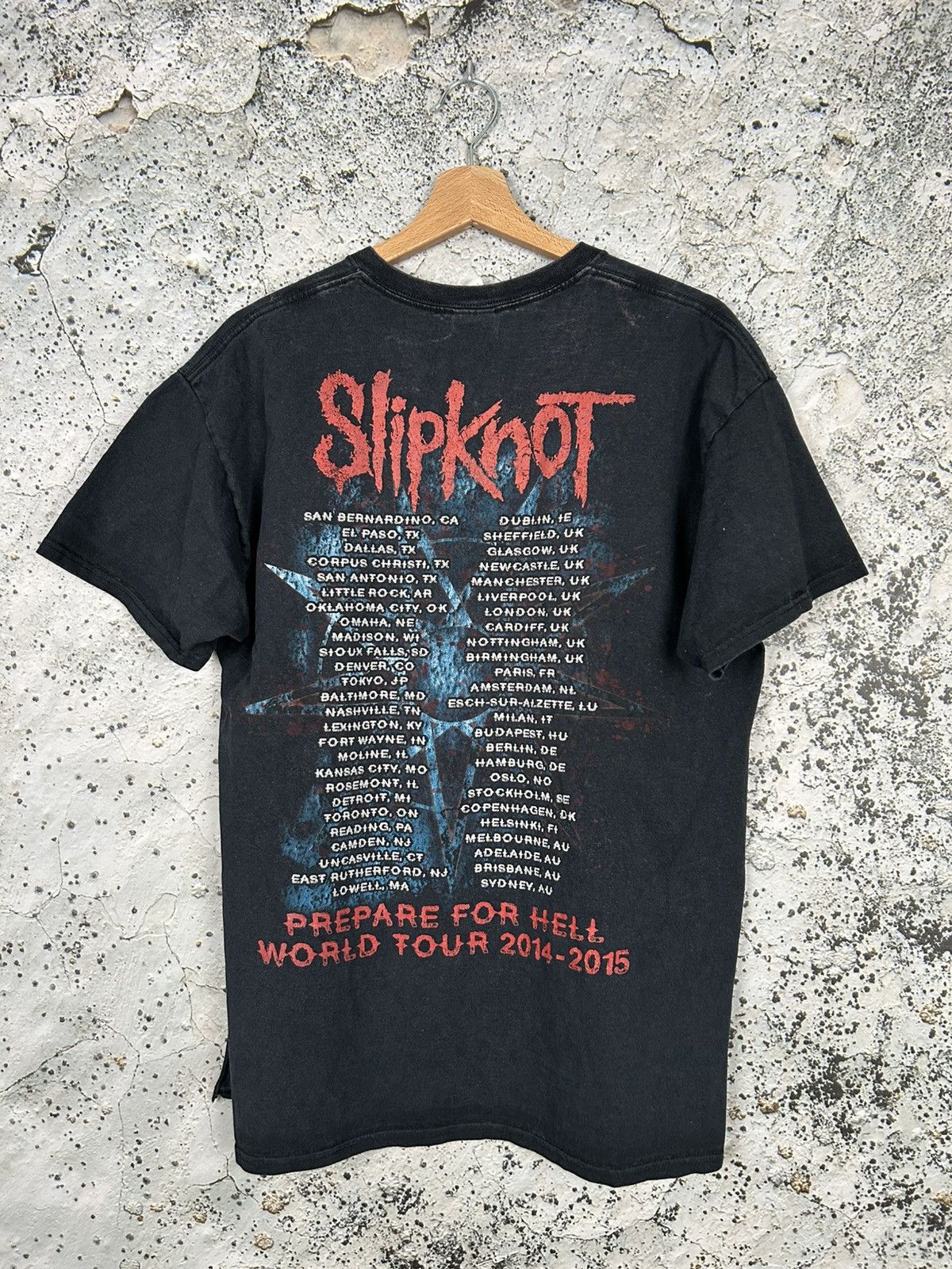 Band Tees Vintage Slipknot Prepare For Hell World Tour Rock Band Tee Size US L / EU 52-54 / 3 - 4 Thumbnail