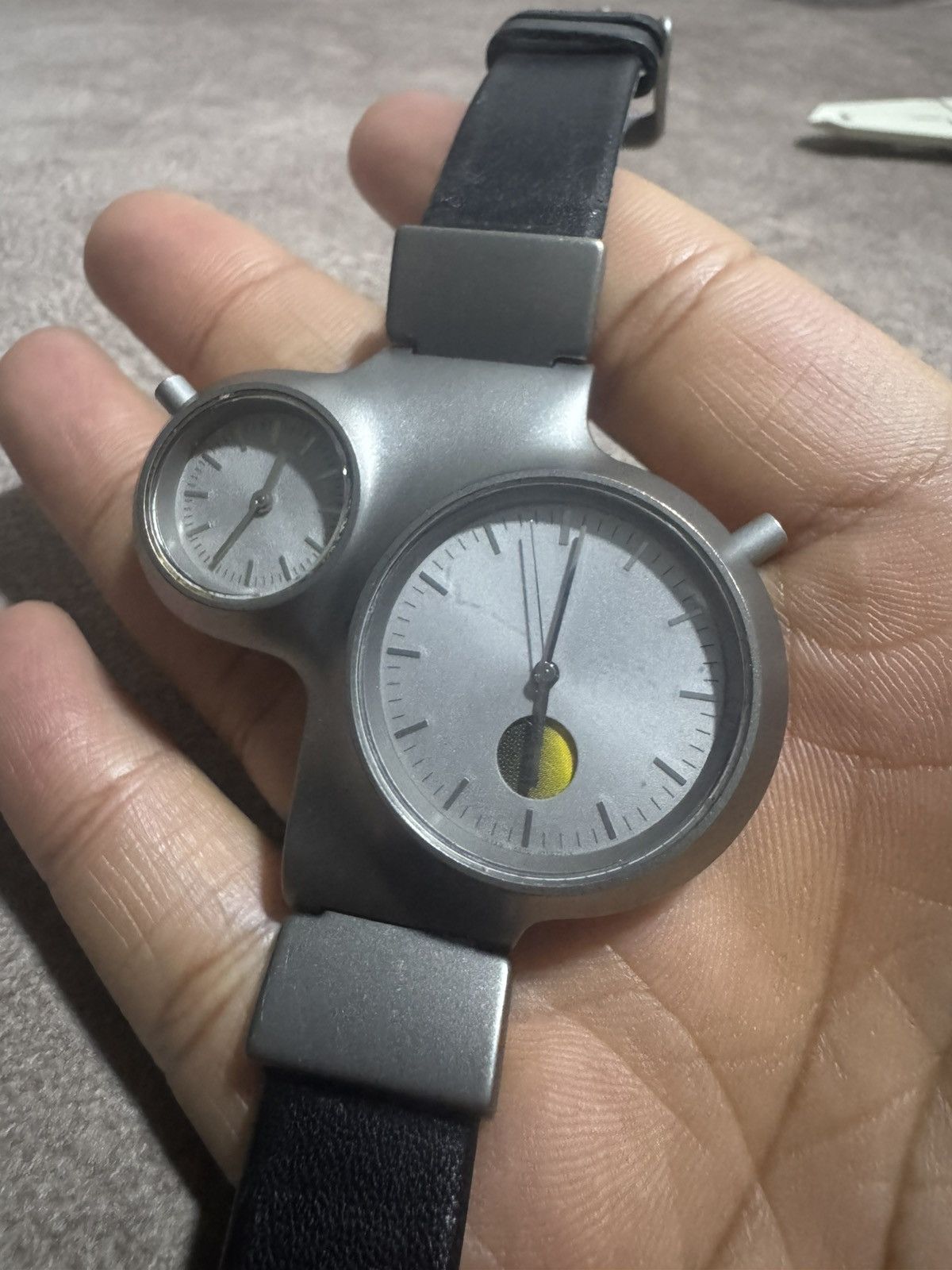 Issey Miyake RARE! “Chaos” Citizen 90’s Titanium Double Faced Watch Size ONE SIZE - 6 Thumbnail