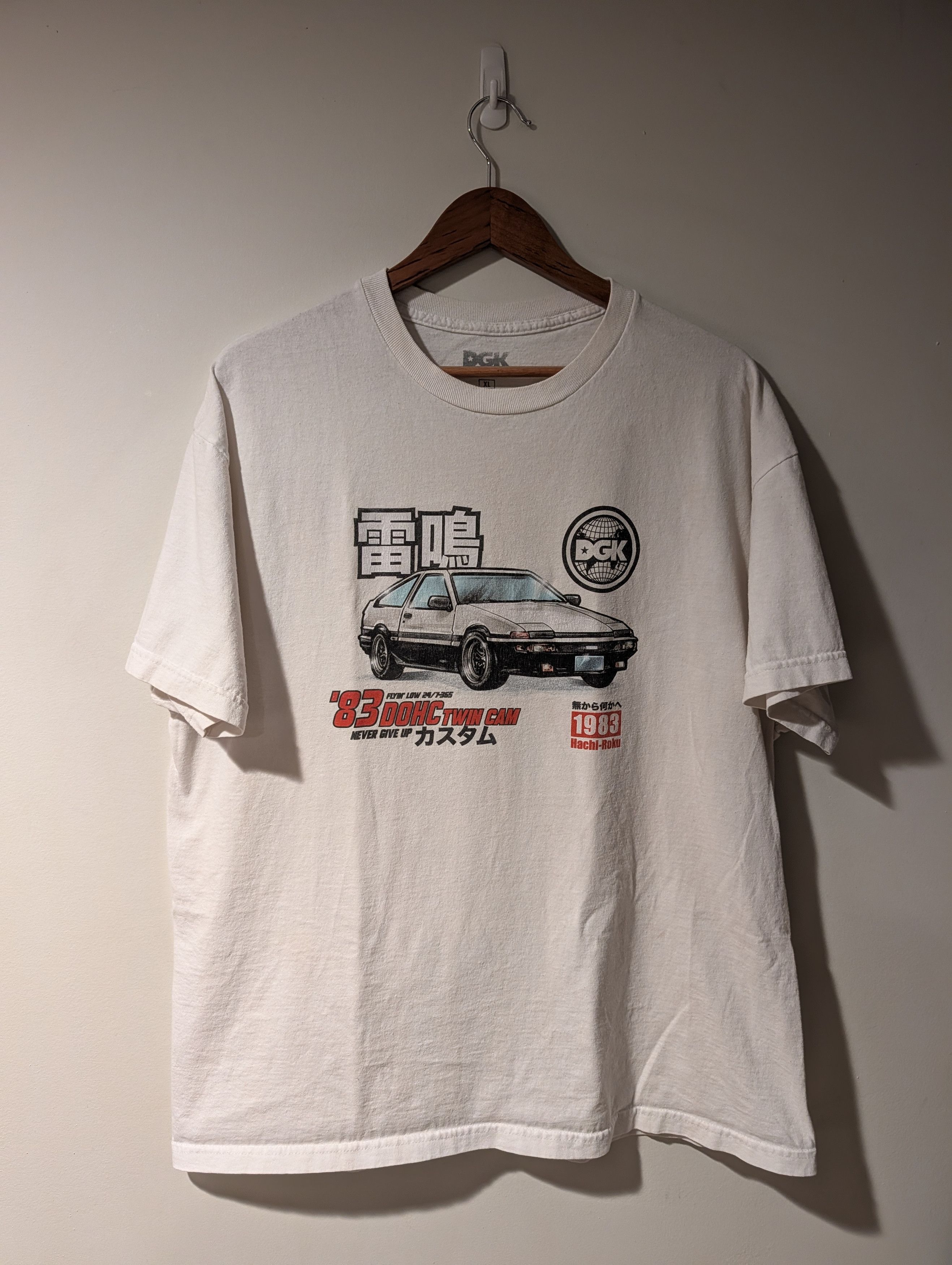 DGK Streetwear T-Shirt Toyota AE86 JDM Drift Hachi-Roku 1983