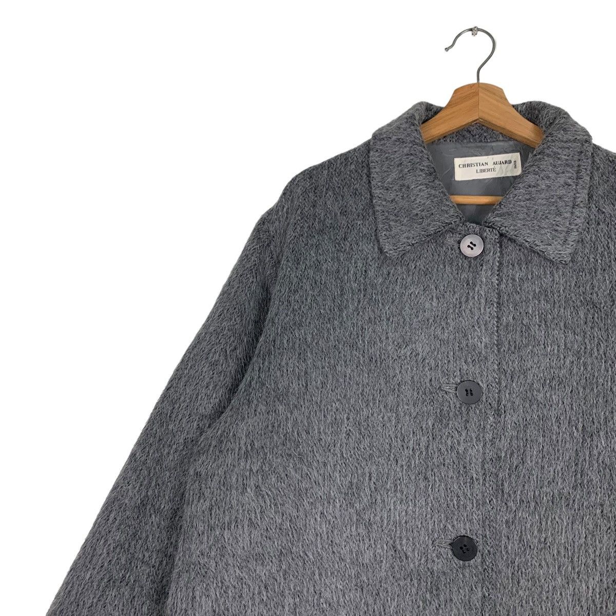 Japanese Brand CHRISTIAN AUJARD Liberte Mohair Long Coat #0083-C5 Size US L / EU 52-54 / 3 - 8 Thumbnail