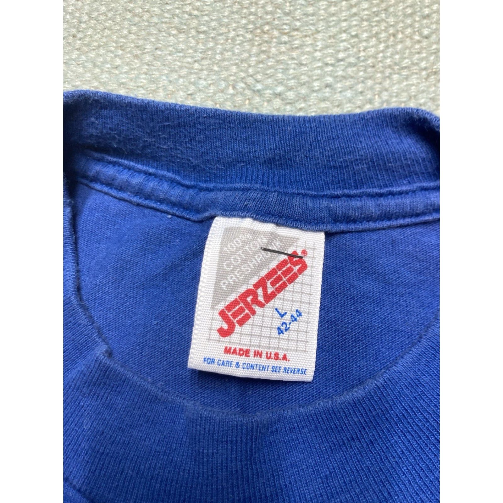 Vintage VINTAGE Animal T-Shirt 90s Mens T-Shirt Kangaroo Blue Large Size US L / EU 52-54 / 3 - 3 Thumbnail