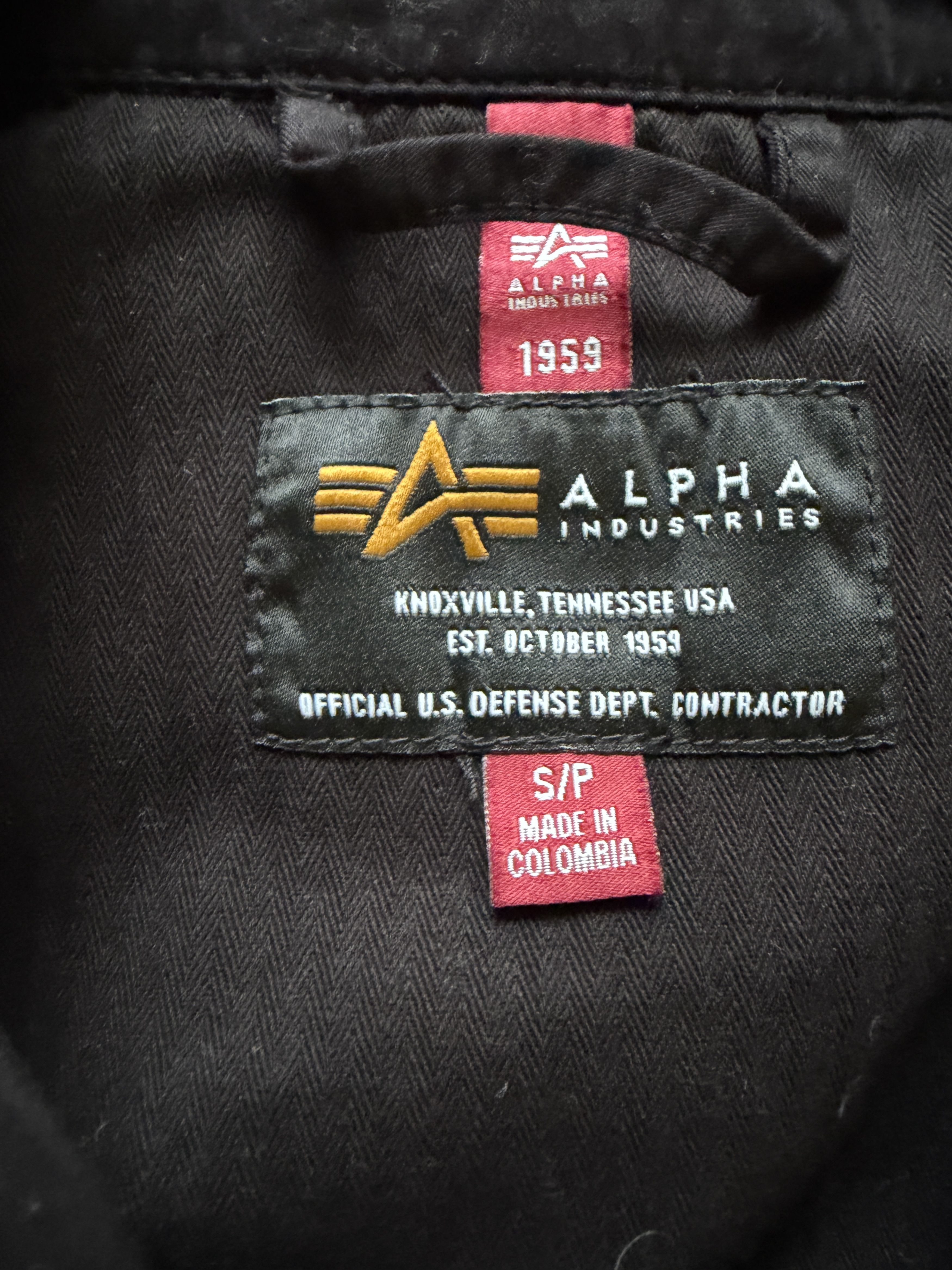Alpha Industries Alpha Industries Contrast Shirt Jacket Black NWT Small Size US S / EU 44-46 / 1 - 2 Thumbnail