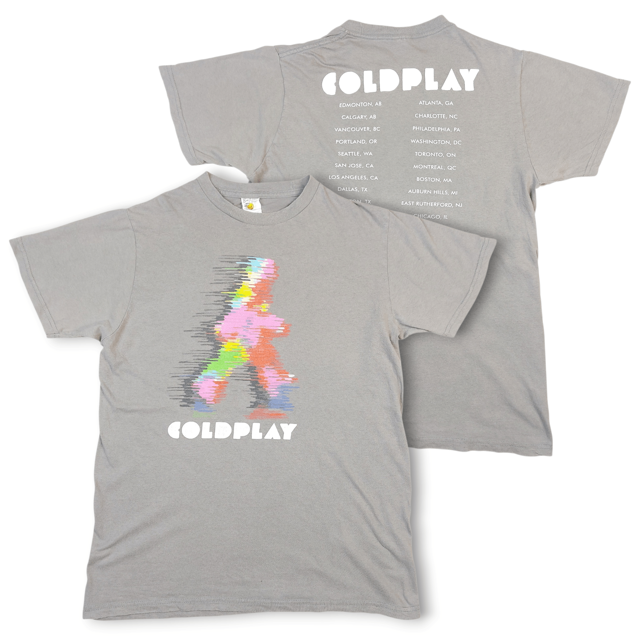 Band Tees 2012 COLDPLAY Band Concert Tour Double-Sided TEE Size US M / EU 48-50 / 2 - 1 Thumbnail
