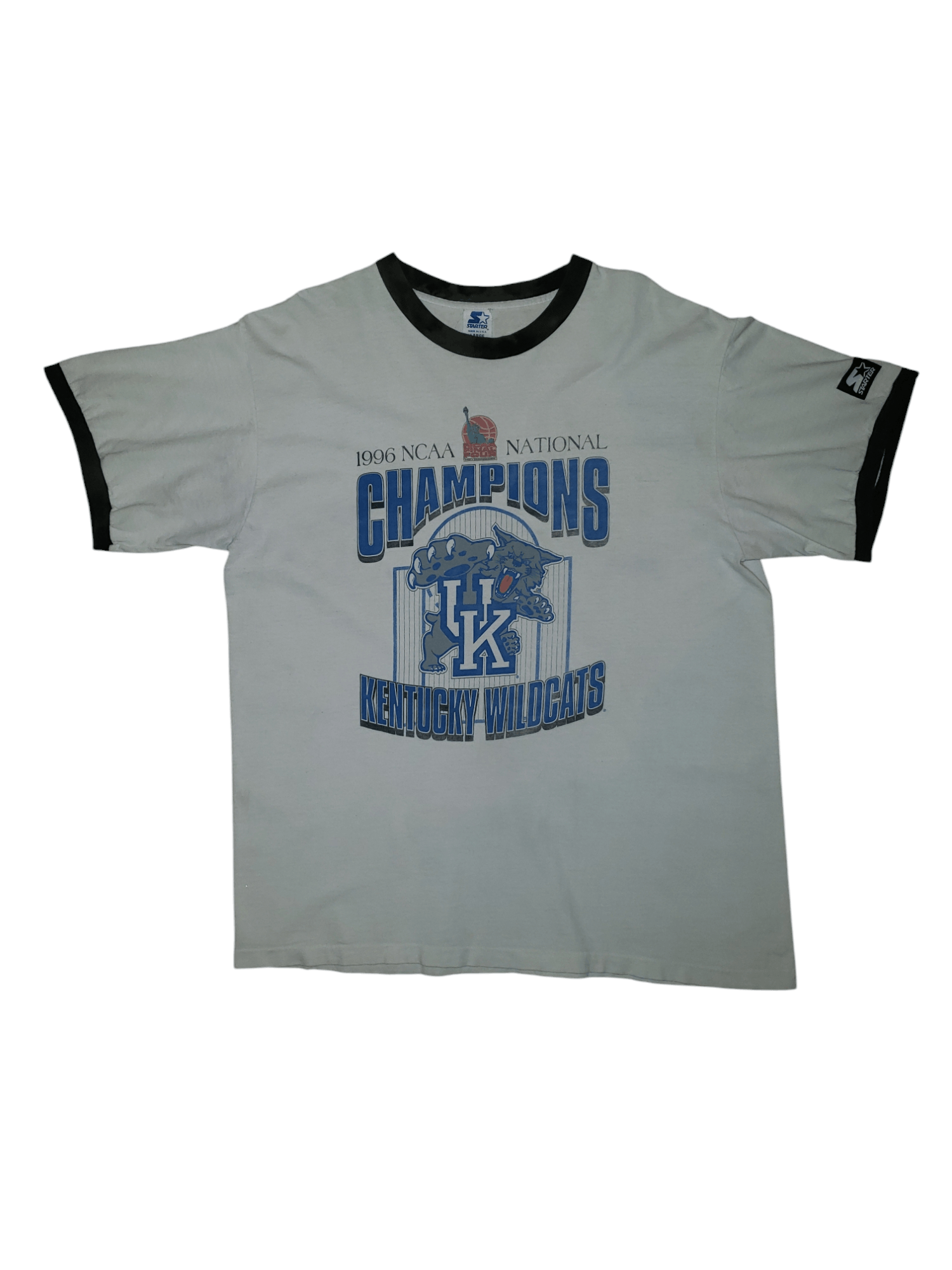 NCAA × Starter × Vintage Vintage 1996 Kentucky Wildcats NCAA Champions Shirt Size US XL / EU 56 / 4 - 1 Preview