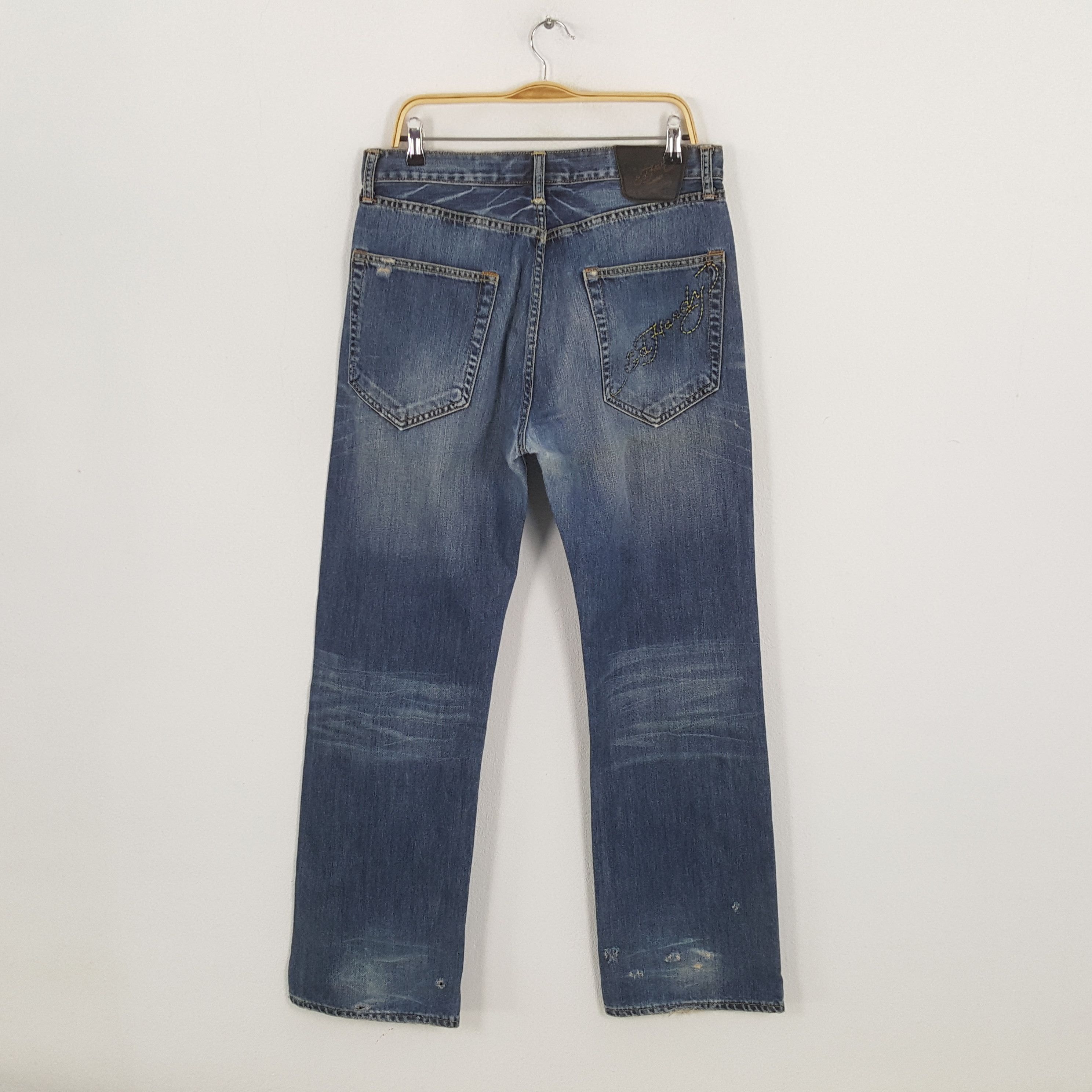 Christian Audigier × Ed Hardy × Vintage Vintage ED HARDY by CHRISTIAN AUDIGIER Designer Brand Jeans Size US 33 - 4 Thumbnail