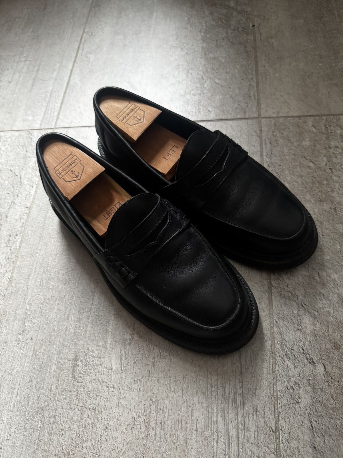 James Coward × Sanders James Coward x Sanders PEACEFUL LOAFER - BLACK LEATHER Size US 8.5 / EU 41-42 - 4 Thumbnail