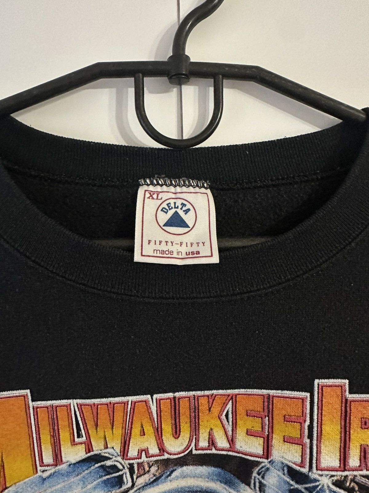 Vintage Milwaukee Iron Evo Retro Y2K CrewNeck Sweatshirt Made in USA Size US XL / EU 56 / 4 - 7 Thumbnail