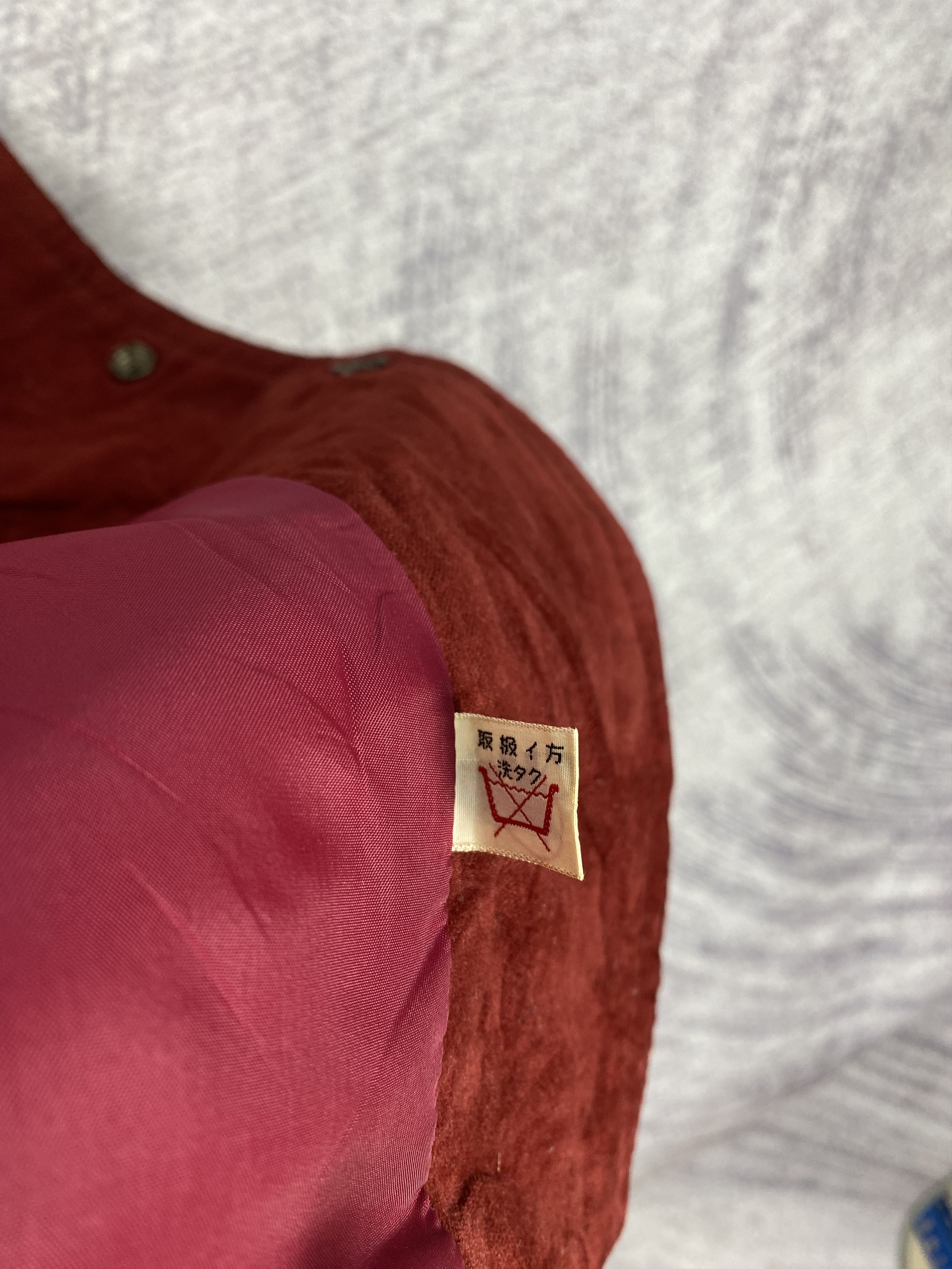 McGregor Vintage Mgregor Classic Red Suede Snap Button Vest Size US M / EU 48-50 / 2 - 6 Thumbnail