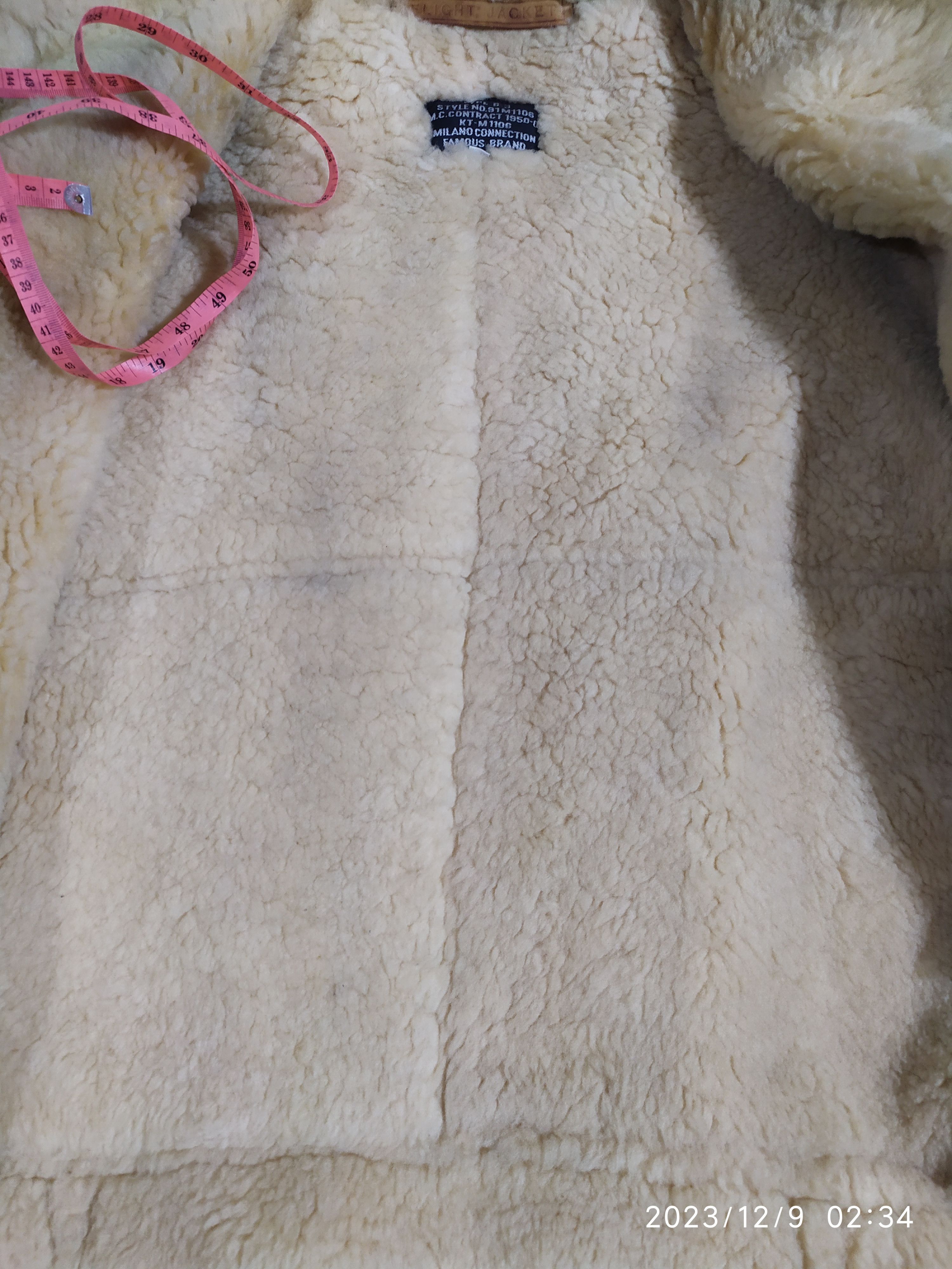 Genuine Leather MILANO CONNECTION LEATHER TYPE B3 SHEEPSKIN FLIGHT JACKET Size US L / EU 52-54 / 3 - 14 Thumbnail