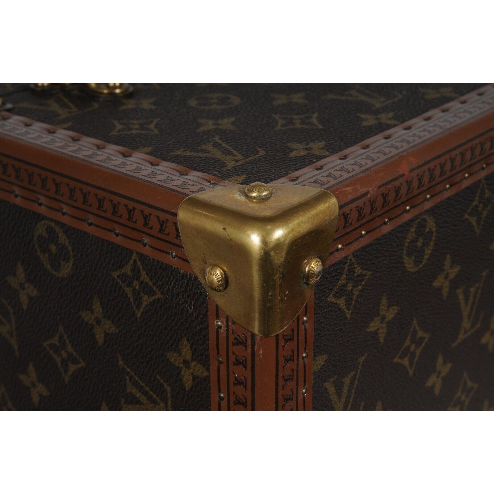Louis Vuitton Boite Vanity Trunk Train Case Lv Logo Brown - 02483 Size ONE SIZE - 10 Thumbnail