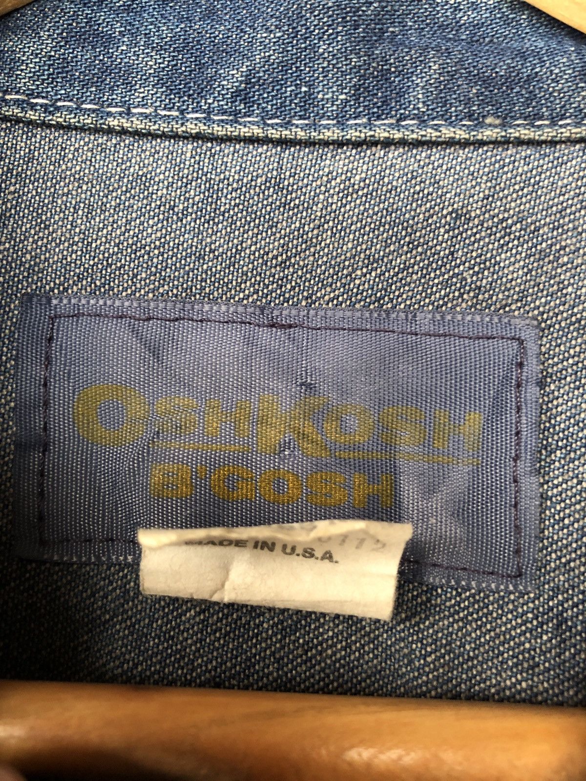 Oshkosh × Vintage VINTAGE OSHKOSH WORK DENIM JACKET IDEAL ZIPPER Size US M / EU 48-50 / 2 - 9 Thumbnail