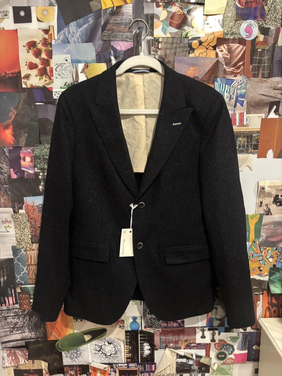 Gant Rugger GANT Rugger The Donegal Classic Blue Men’s Blazer Size 46 Size 46R - 1 Thumbnail