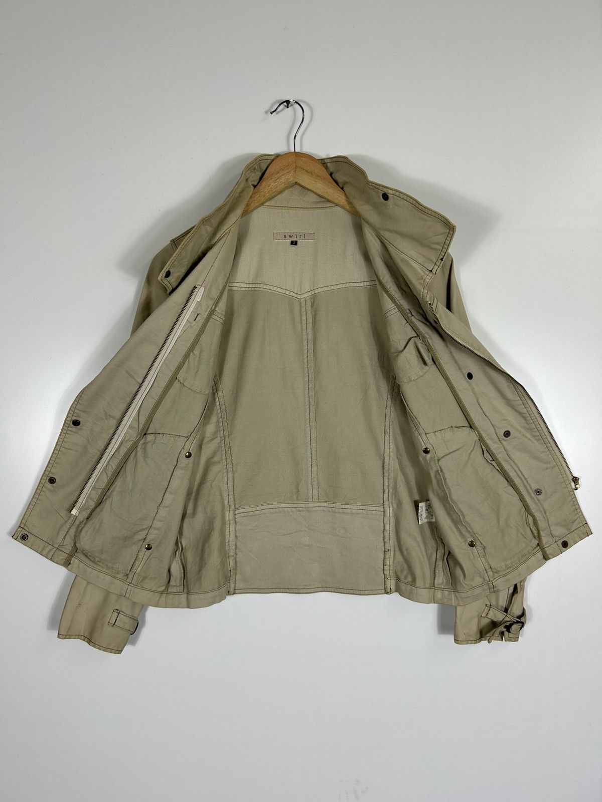 Japanese Brand × Vintage 🔥Swirl Bondage Zipper Jacket Size XS / US 0-2 / IT 36-38 - 9 Thumbnail