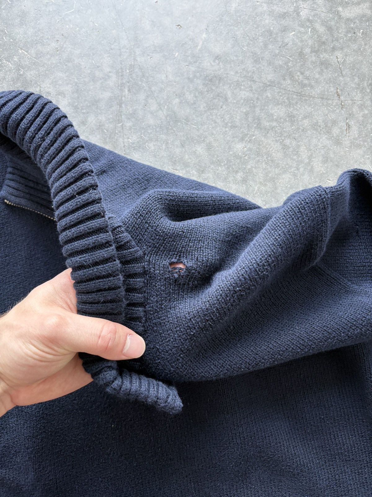 Polo Ralph Lauren Vintage Y2K Polo Ralph Lauren Quarter Zip Knit Sweater Size US XXL / EU 58 / 5 - 5 Thumbnail