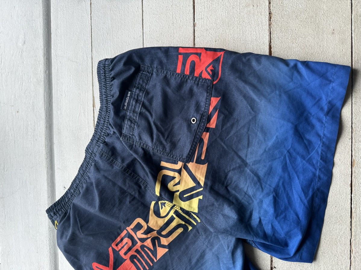 Quiksilver 🚨Vintage Quiksilver Shorts Big Logo Y2K Style 90s Surfing Size US 33 - 7 Thumbnail
