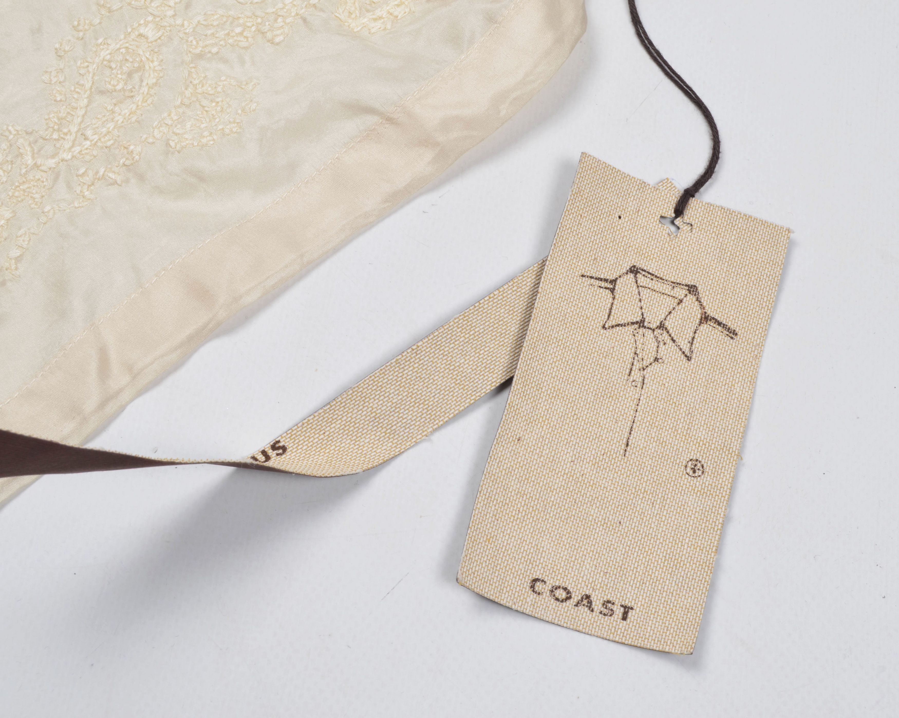 Vintage Coast Y2K Pearl Necklace Silk Bohemian Halter Scarf Top Size M / US 6-8 / IT 42-44 - 7 Thumbnail