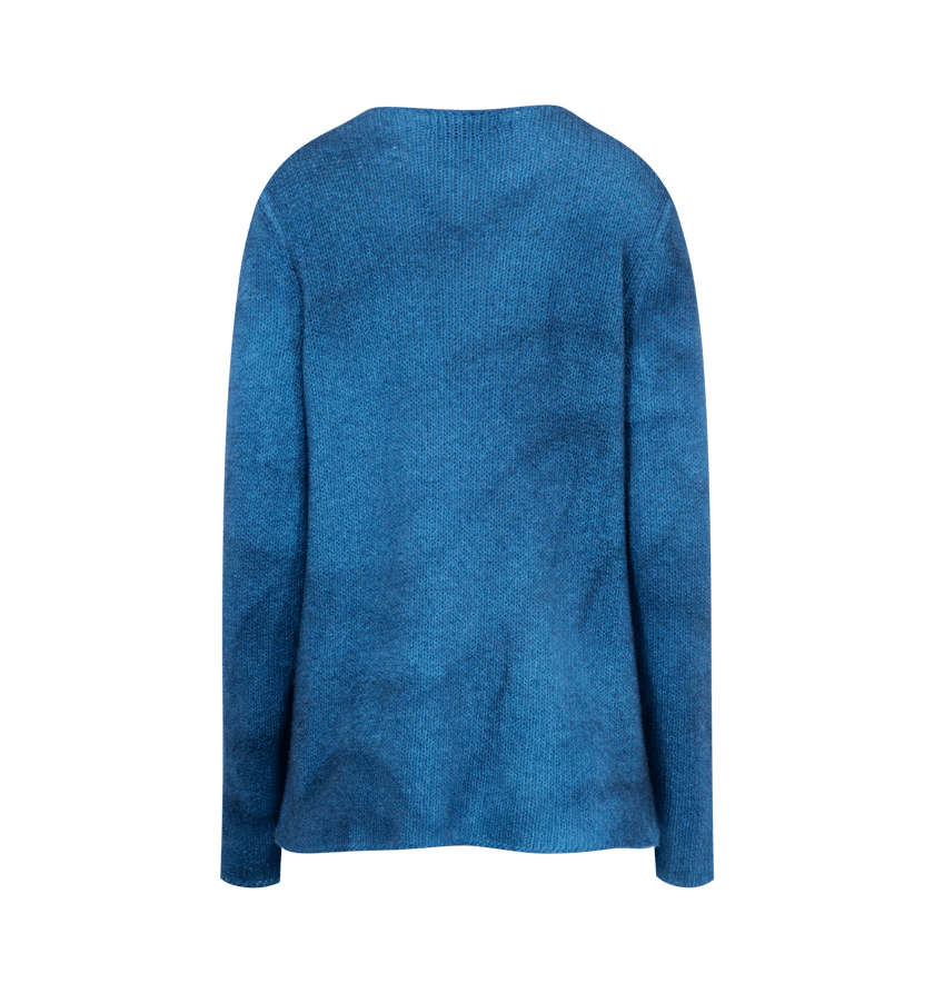 Gabriela Hearst o1h1sh11225 Chivall Crew Neck Sweater in Blue Size M / US 6-8 / IT 42-44 - 2 Thumbnail