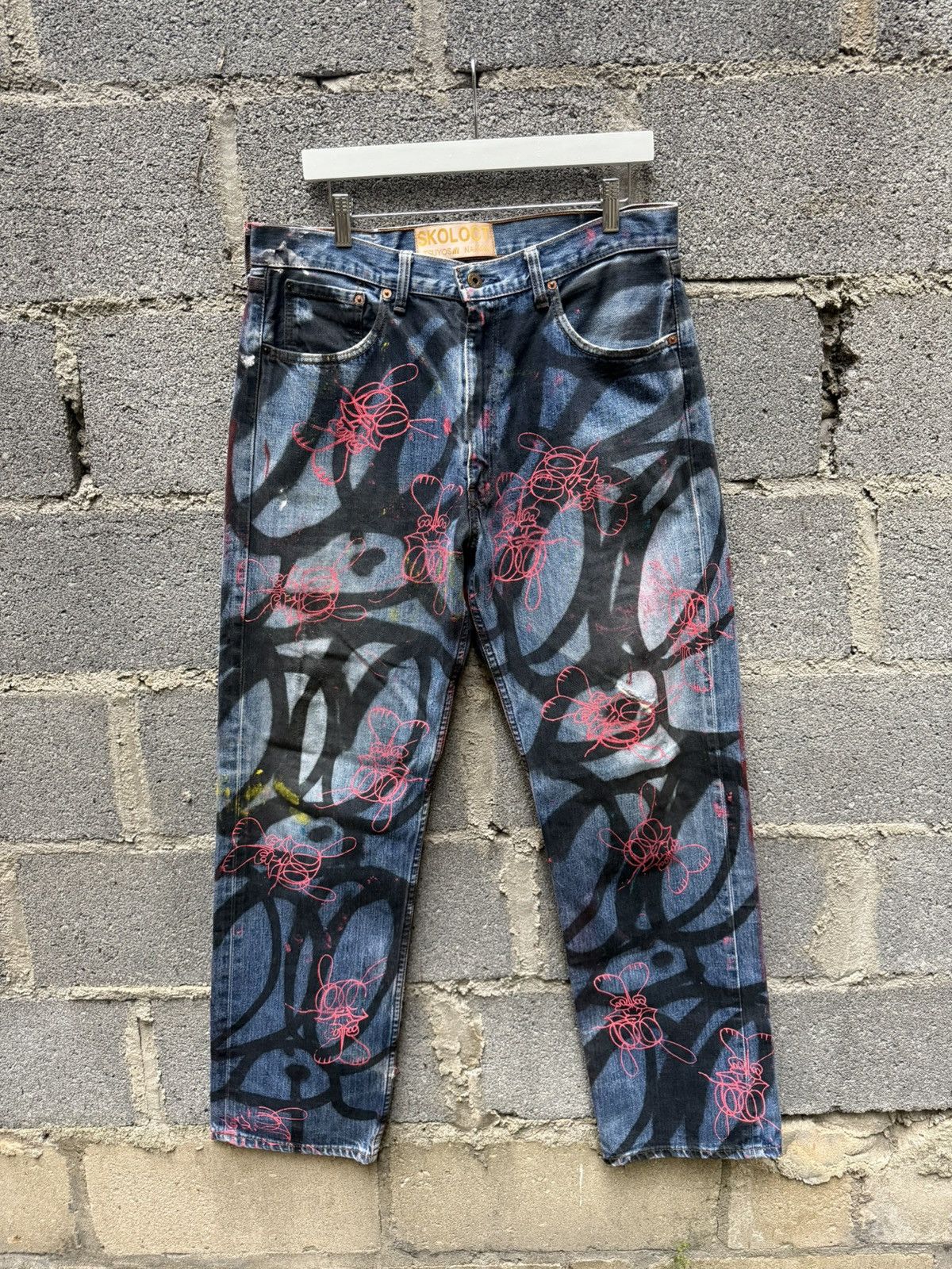 Skoloct Skoloct Spray Painted Bunny Denim Size US 36 / EU 52 - 1 Thumbnail