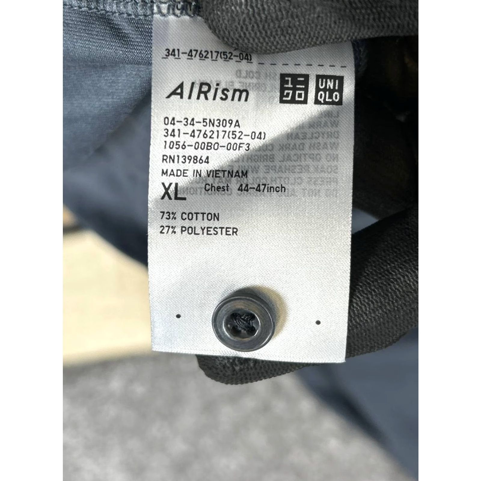 Uniqlo Uniqlo Polo Shirt Womens XL Gray Cotton Airism Polo Shirt Casual Womens XL Gray Cotton Airism 90s? Size XL / US 12-14 / IT 48-50 - 4 Thumbnail